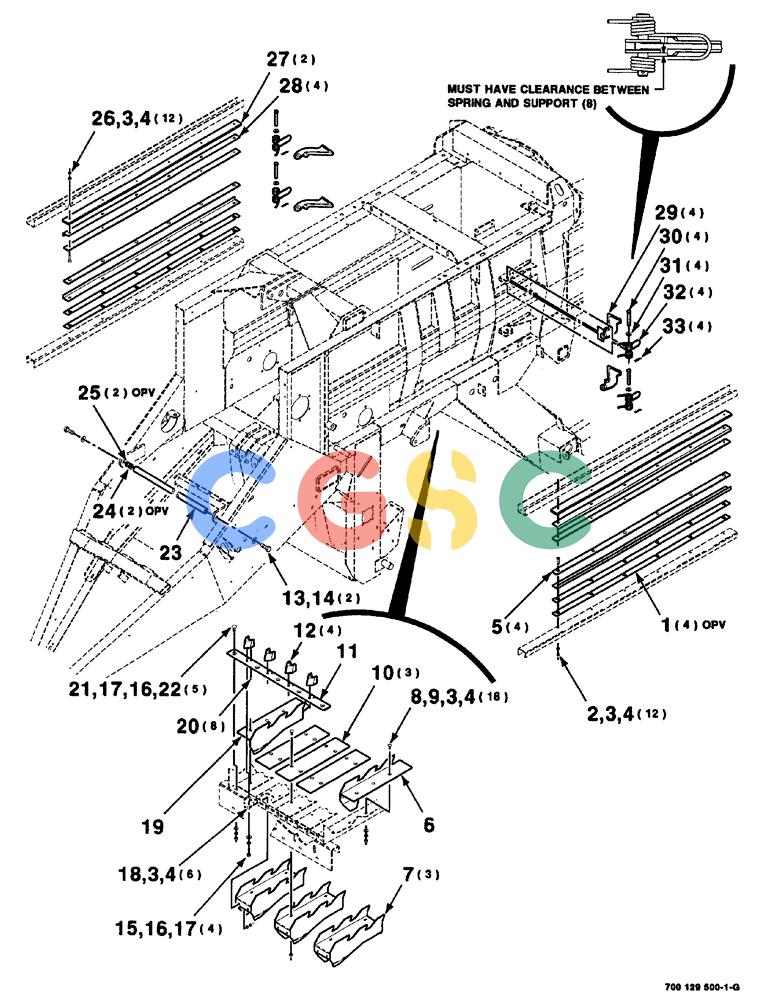 凯斯零件查询(8575) - CASE IH MID-SIZE RECTANGULAR BALER (NORTH AMERICA) (1/95-12/00) (07-002) - PLUNGER RAILS, KNIVES AND HAY DOG ASSEMBLIES Case Agriculture