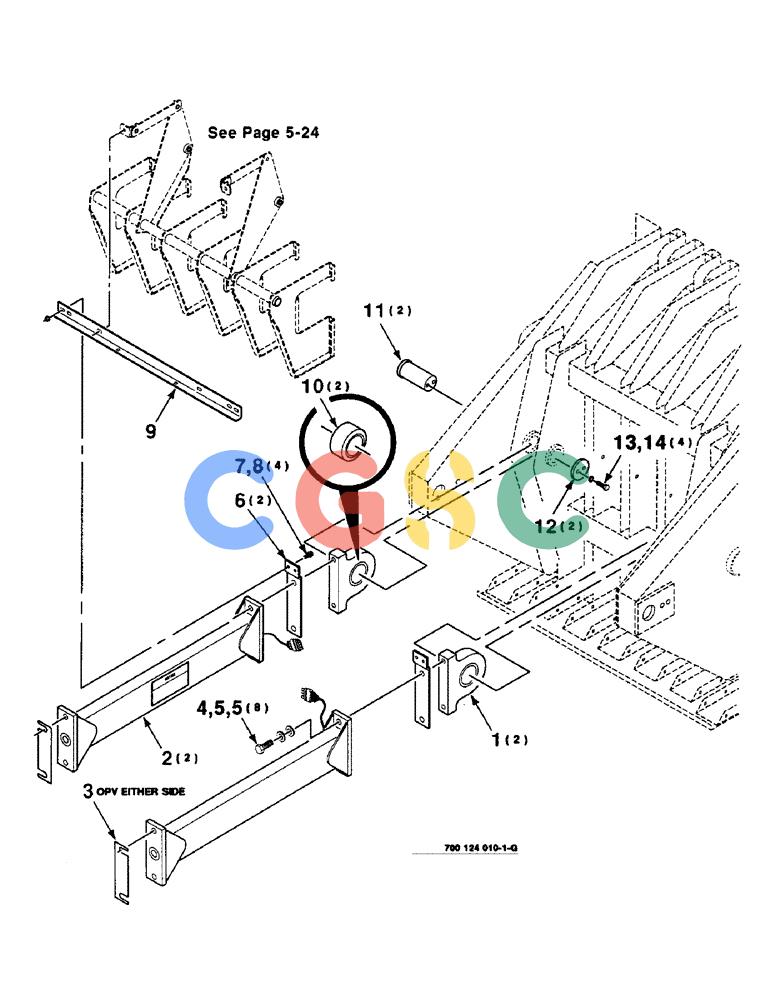 凯斯零件查询(8590) - CASE IH LARGE RECTANGULAR BALER (EUROPE) (1/97-12/98) (5-20) - PLUNGER CONNECTING ROD ASSEMBLY Case Agriculture