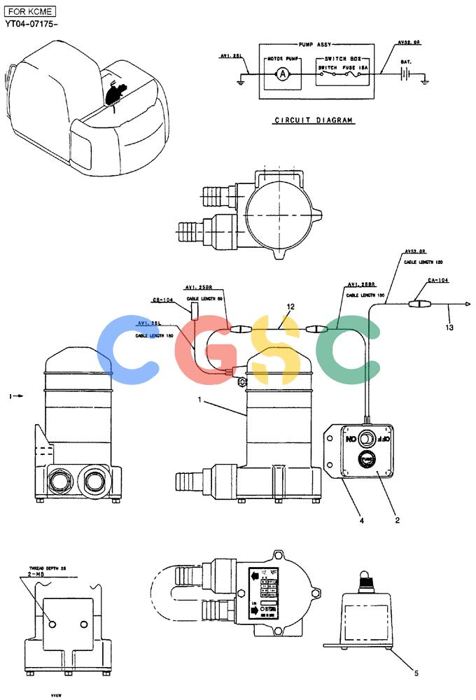 纽荷兰零件查询(E70SR) - MIDI CRAWLER EXCAVATOR ASN YT04-07175 (01-012) - PUMP ASSY, FUEL, P/N YF22P00002F3 New Holland Constructuion
