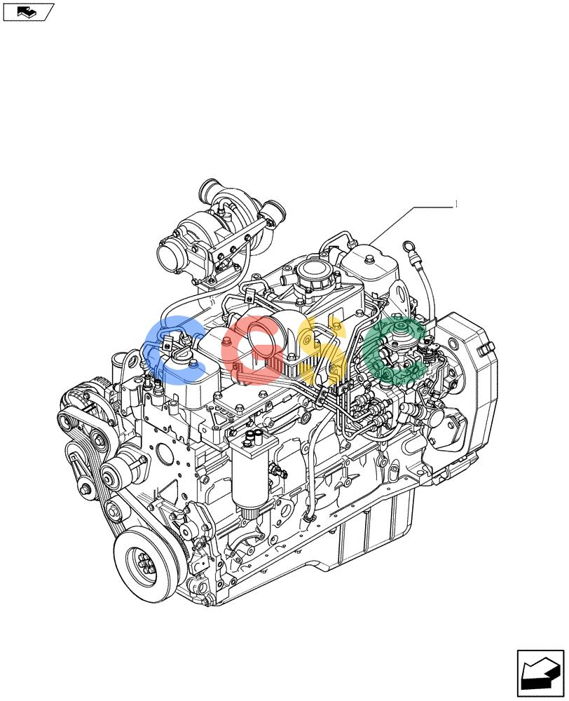 神钢零件查询(F4GE9684R J605) - ENGINE 5801404376 - 84370655 (11/13-) (10.001.01) - ENGINE ASSY (5801404376) Kobelco