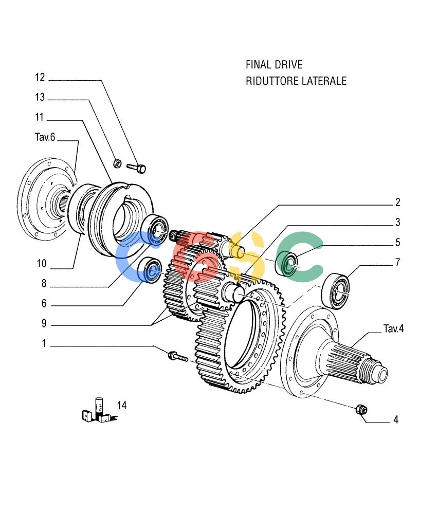 纽荷兰零件查询(FL145) - CRAWLER LOADER (N.A. VERSION) (11/98-) (1.277[05]) - REAR TRANSMISSION - FINAL DRIVE New Holland Constructuion