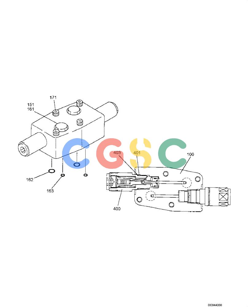 纽荷兰零件查询(EH215) - CRAWLER EXCAVATOR (9/03-) (08 -69[00]) - VALVE ASSY, SWING MOTOR (YN20V00004F1) New Holland Constructuion