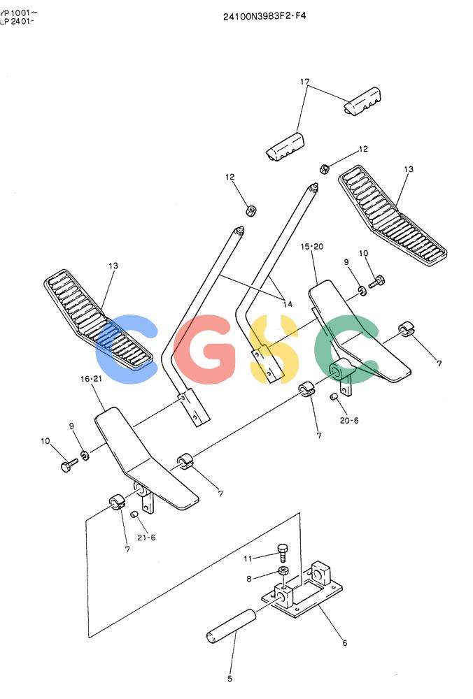 神钢零件查询(K905LC) - MARK II EXCAVATOR BTW YP1001 - YP1281 (1/87-12/03) (03-015) - LEVER ASSY, CONTROL Kobelco