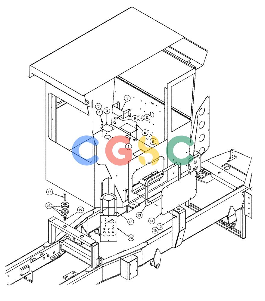 凯斯零件查询(4375) - TITAN FLOATER (5/98-8/99) (01-007) - CAB AND PANEL MOUNTING Case Agriculture