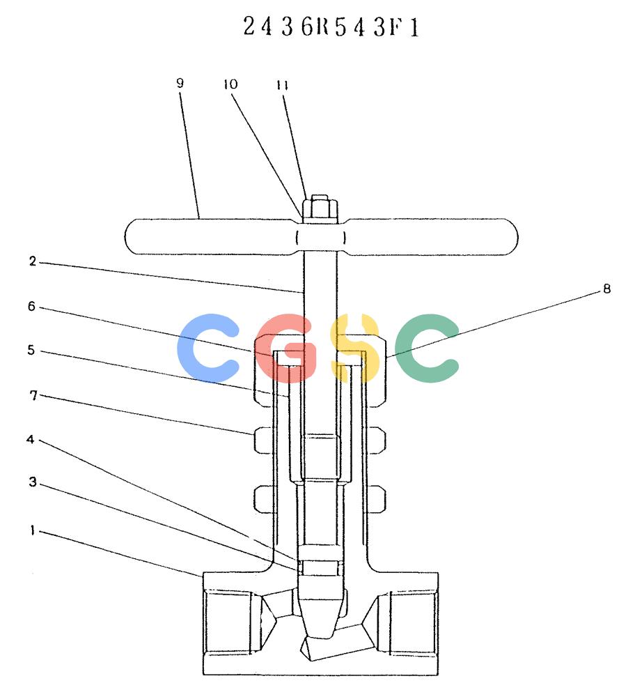 神钢零件查询(K903) - MARK II EXCAVATOR BTW LE6601 - LE7871 (1/88-12/03) (11-010) - VALVE KIT, STOP (P/N 2436R543F1) Kobelco