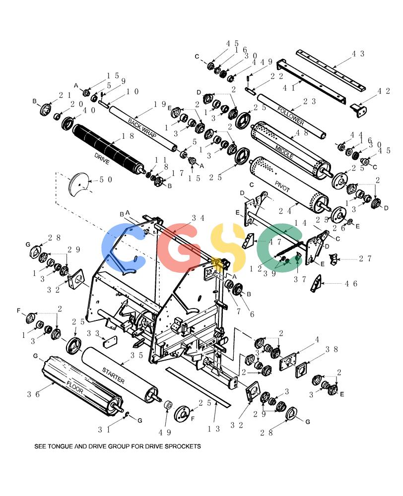 凯斯零件查询(RBX441) - CASE IH ROUND BALER (11/01-8/02) (006) - MAIN FRAME Case Agriculture