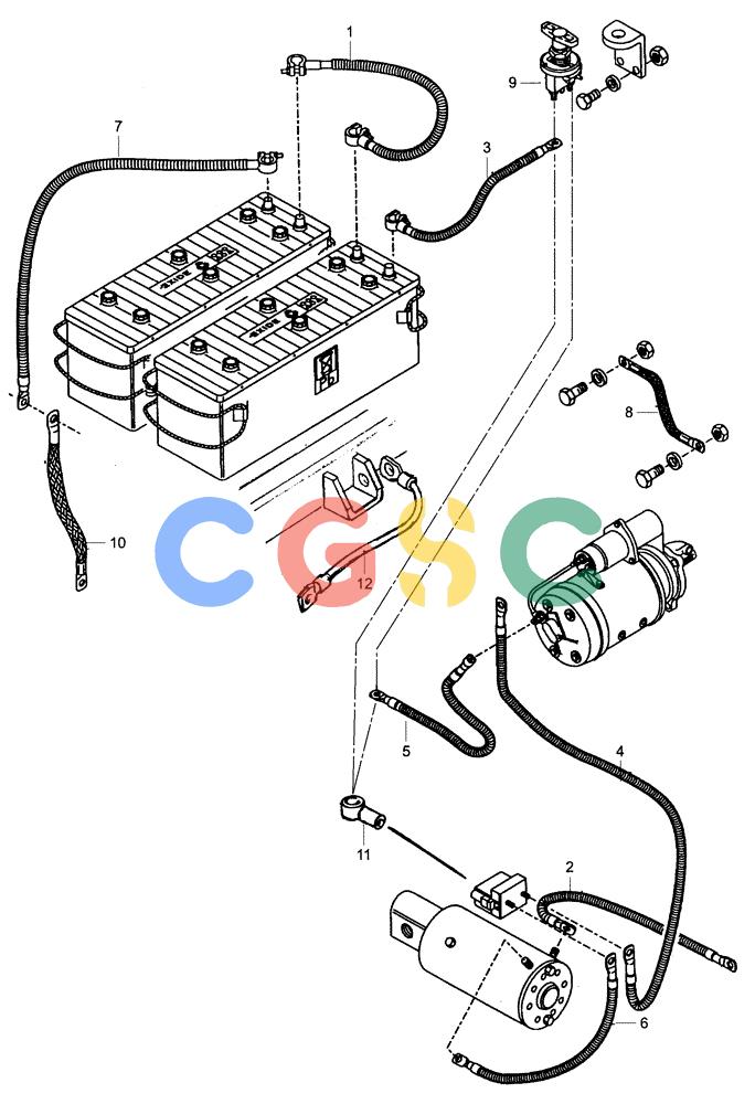 纽荷兰零件查询(AD250) - ARTICULATED DUMP TRUCK (7/01-) (6.720/1[05A]) - ELECTRIC COMPONENTS New Holland Constructuion
