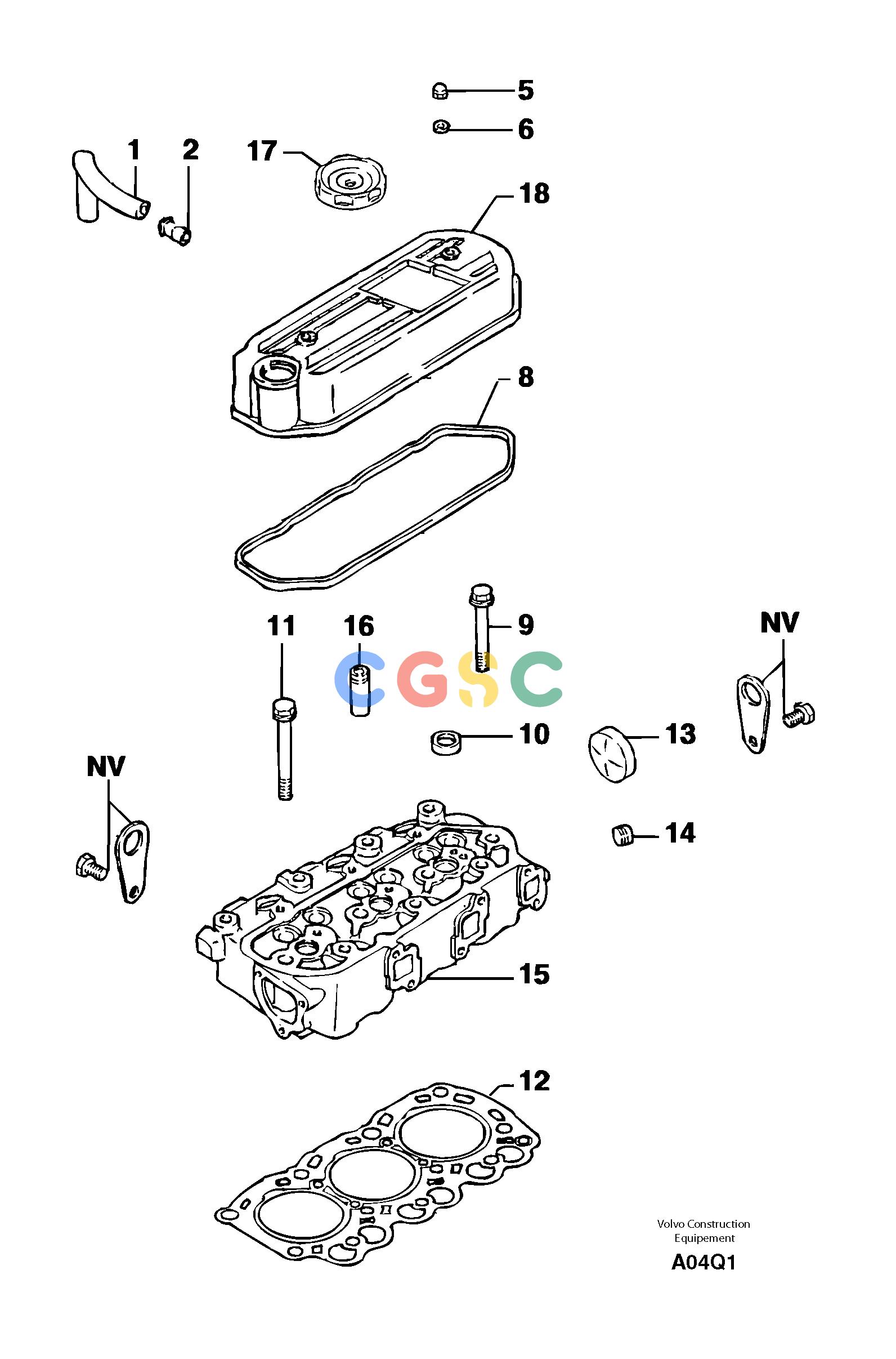 沃尔沃零件查询EC14 Cylinder headTYPE 246, 271246.21501-271.10151NoneNoneNoneAutodata Volvo online