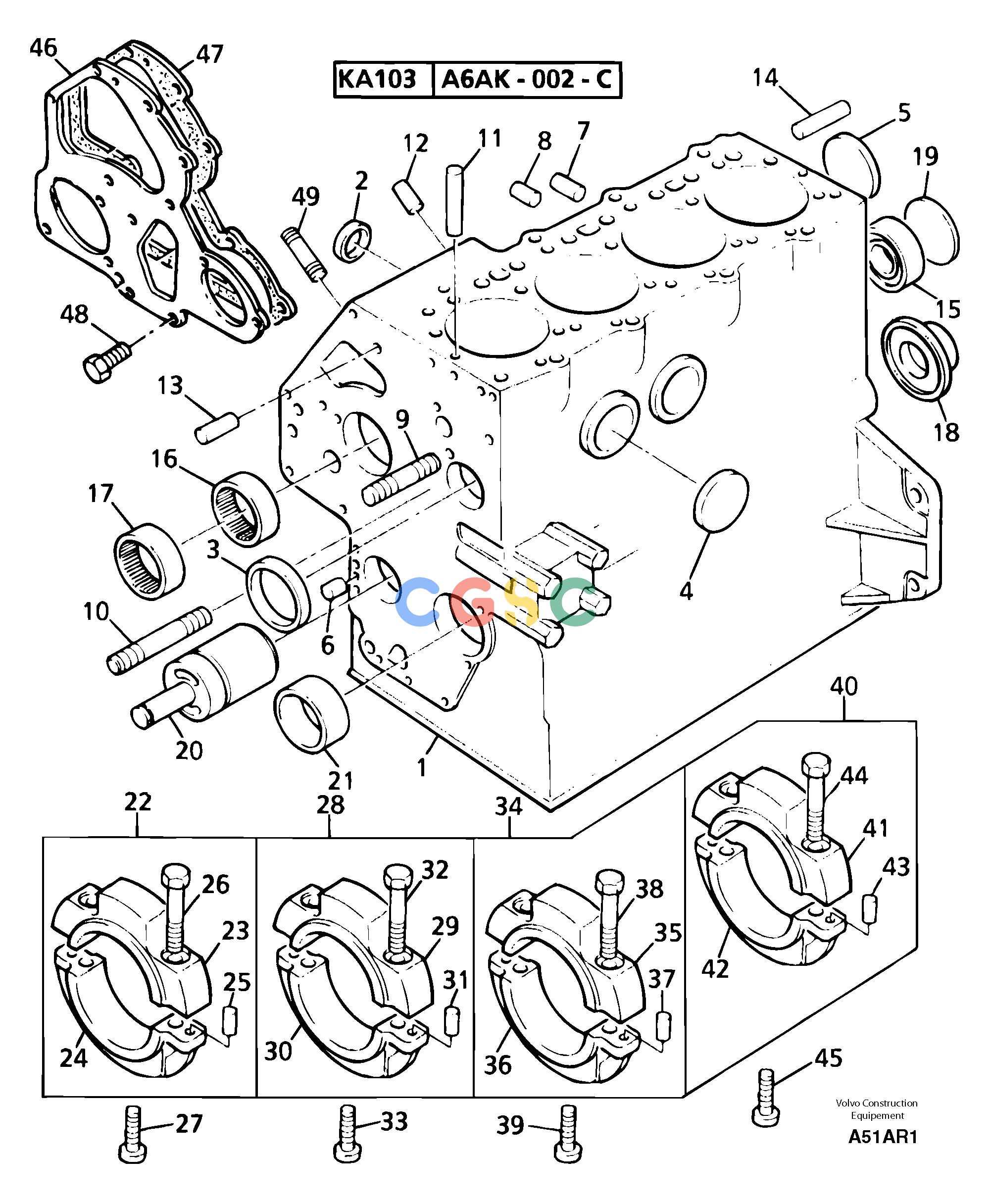 沃尔沃零件查询EC50 Cylinder blockTYPE 247KR80667U-NoneNoneNoneNoneAutodata Volvo online