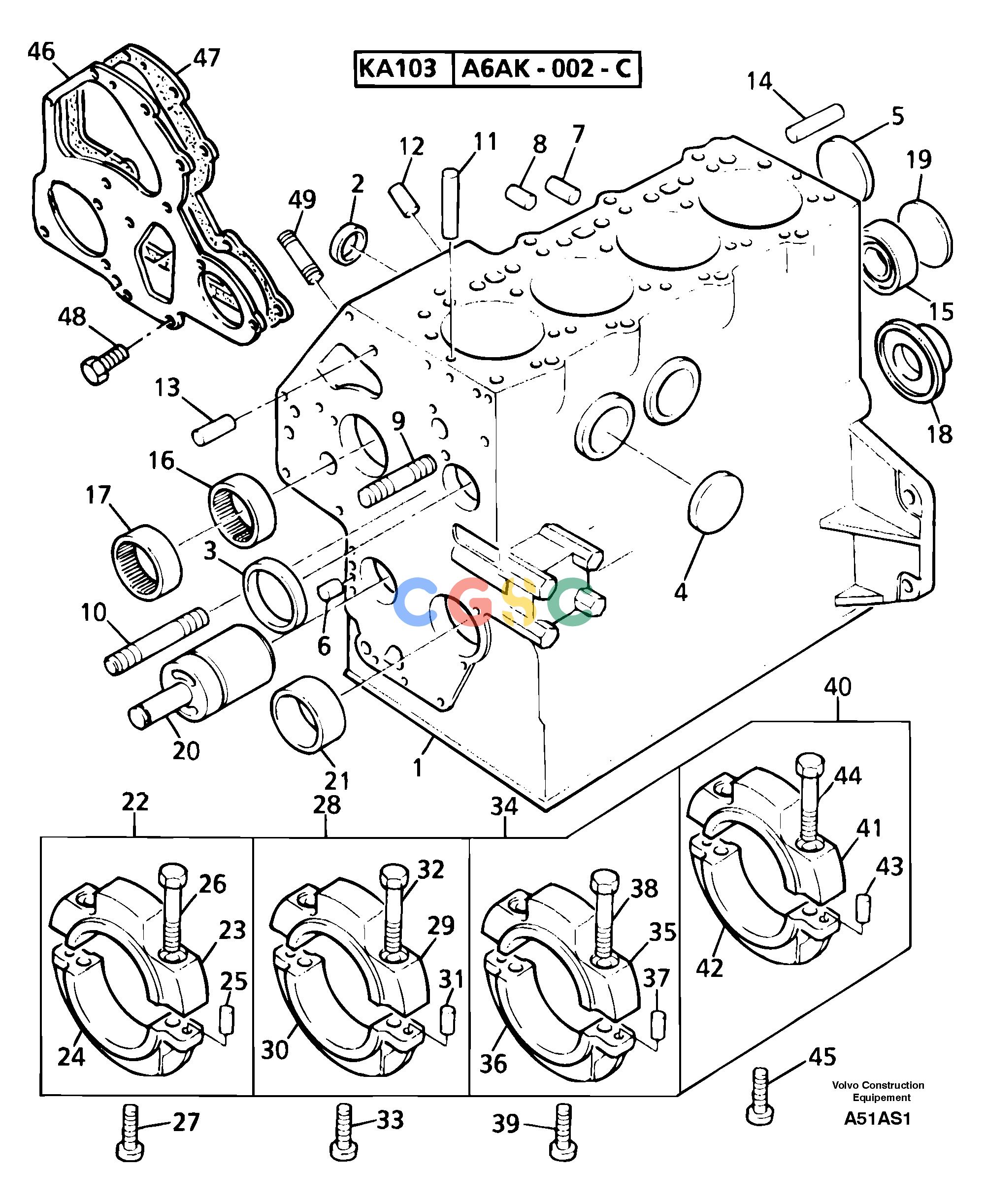 沃尔沃零件查询EW50 Cylinder blockTYPE 256KR80667U-NoneNoneNoneNoneAutodata Volvo online