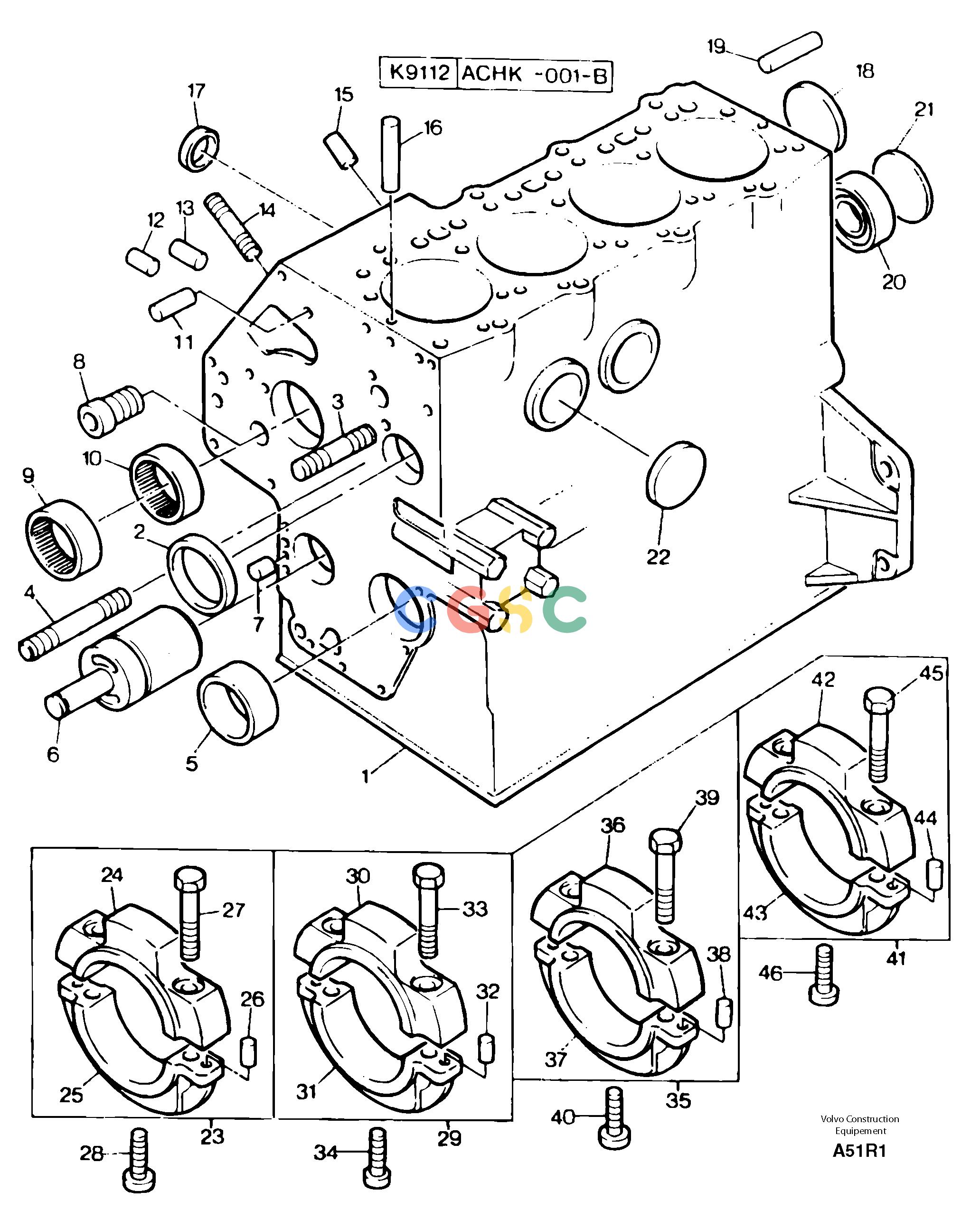 沃尔沃零件查询EC50 Cylinder blockTYPE 247. KR80667J-NoneNoneNoneNoneAutodata Volvo online