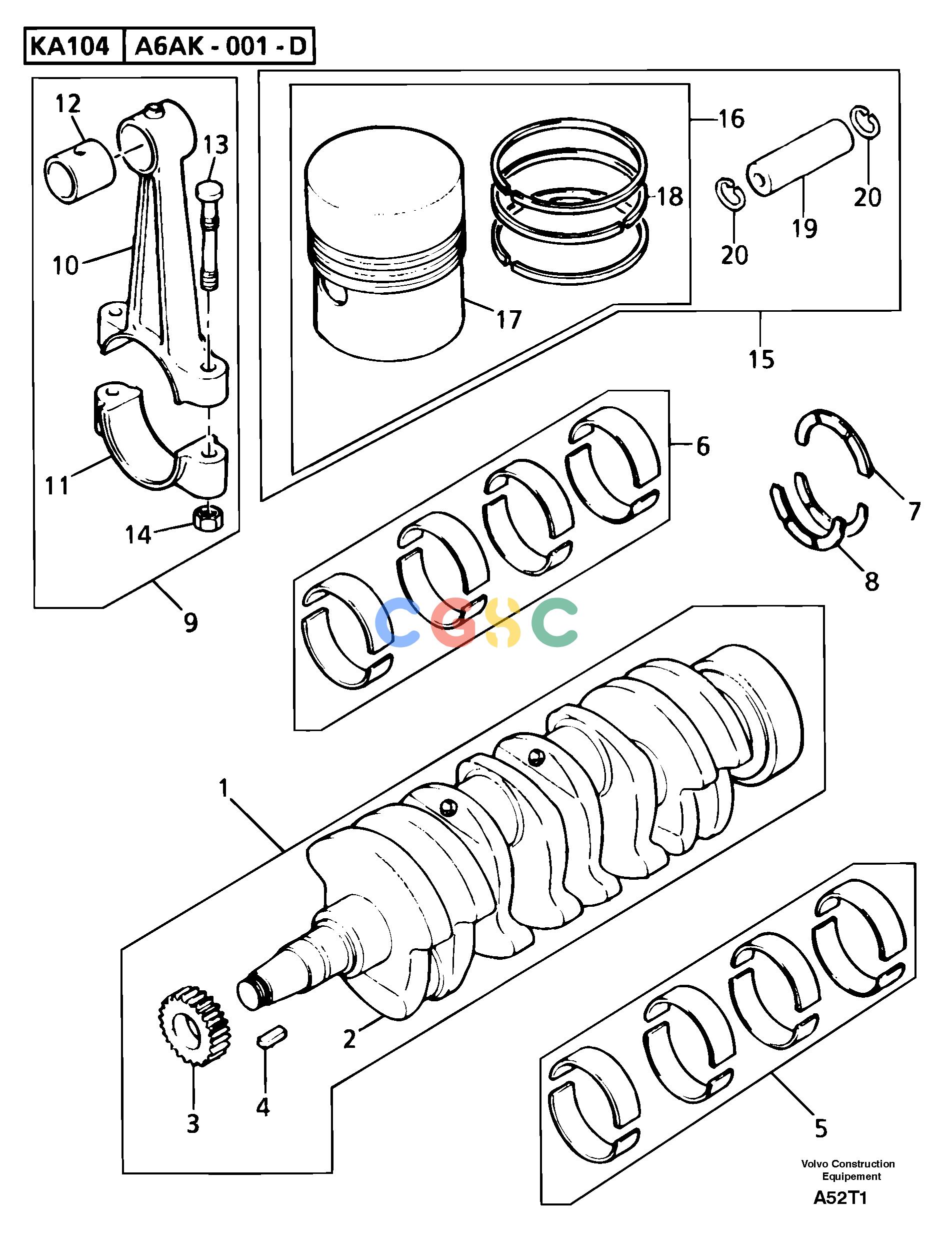 沃尔沃零件查询EW50VV Crankshaft , pistons and connecting rodsTYPE 256256.10151-NoneNoneNoneNoneAutodata Volvo online