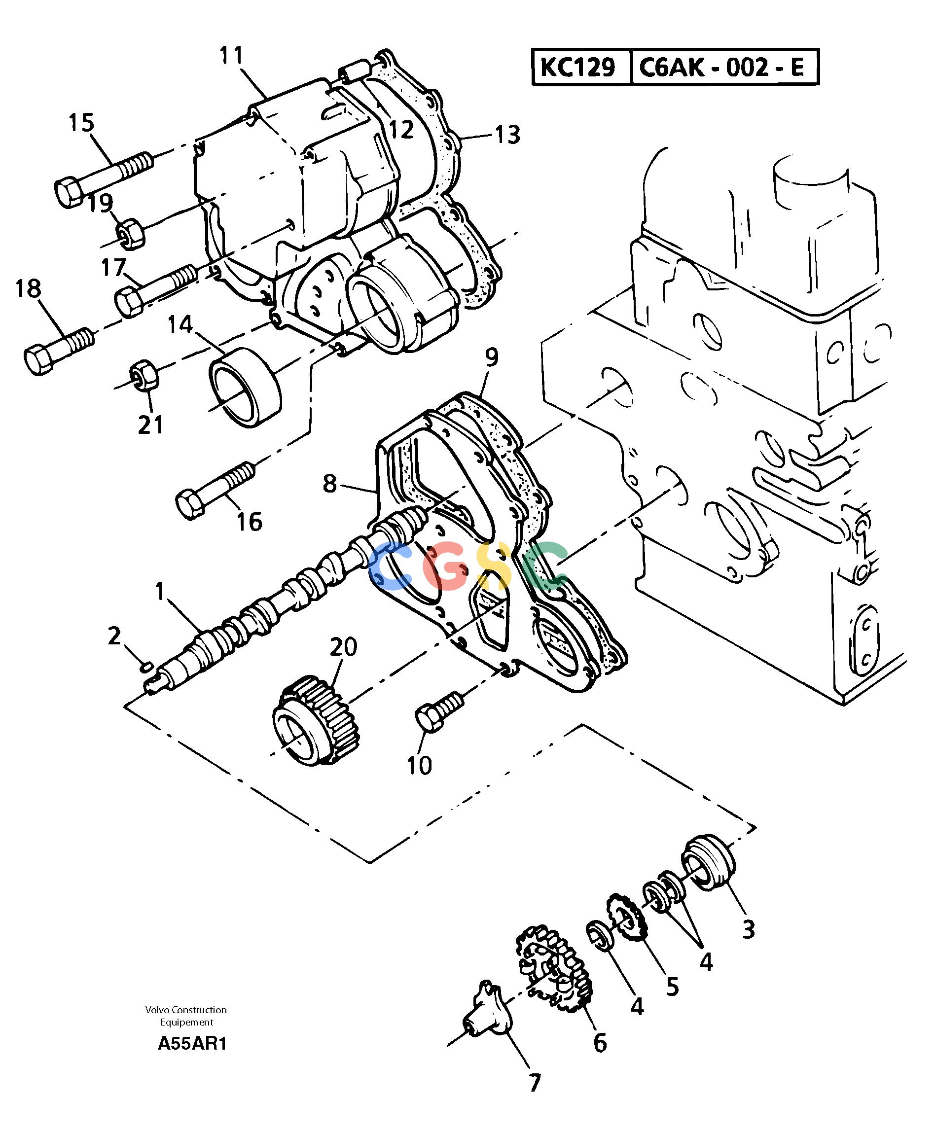 沃尔沃零件查询EC50 Timing gear and camshaftTYPE 247KR80667U-NoneNoneNoneNoneAutodata Volvo online