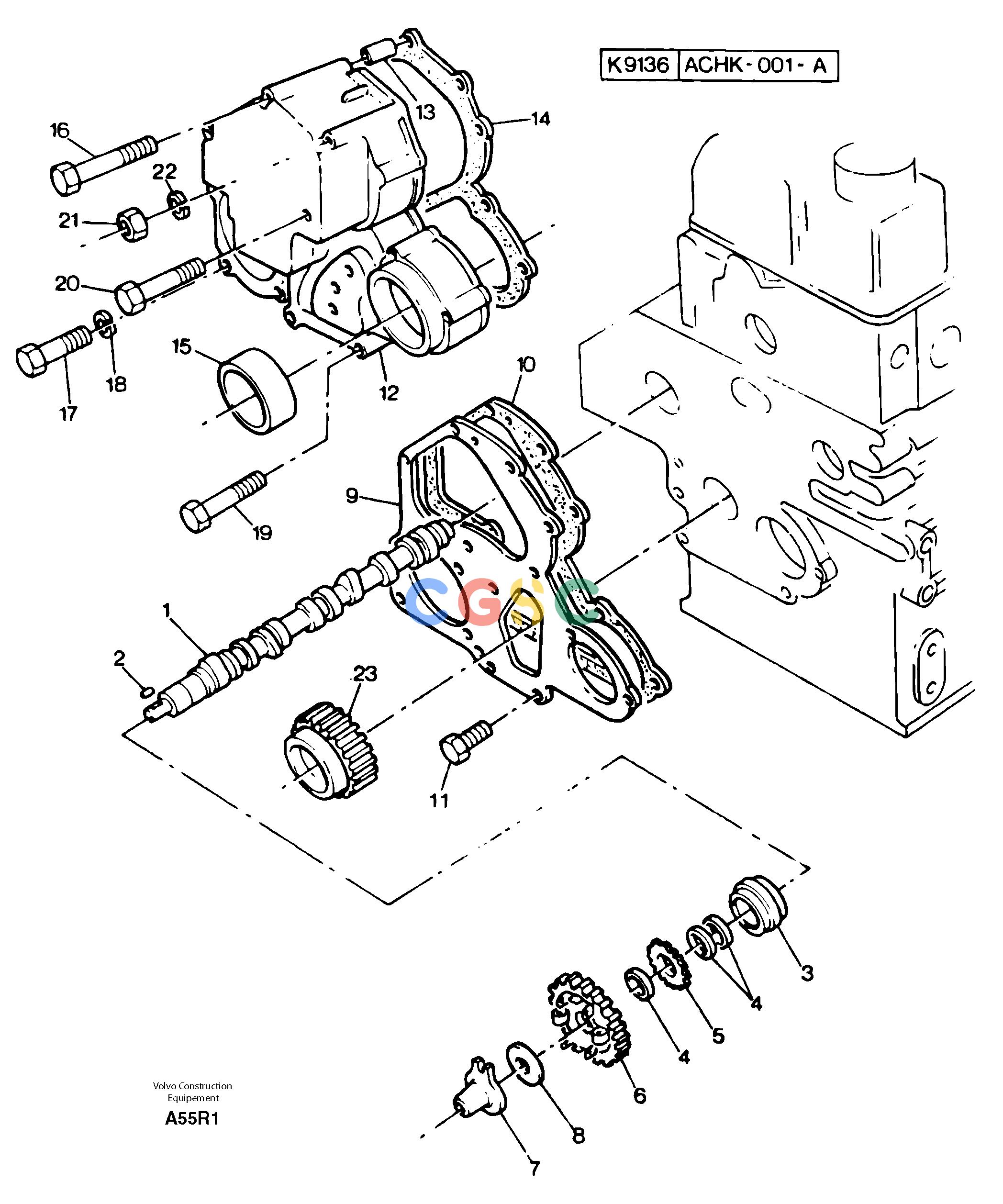 沃尔沃零件查询EC50 Timing gear and camshaftTYPE 247. KR80667J-NoneNoneNoneNoneAutodata Volvo online