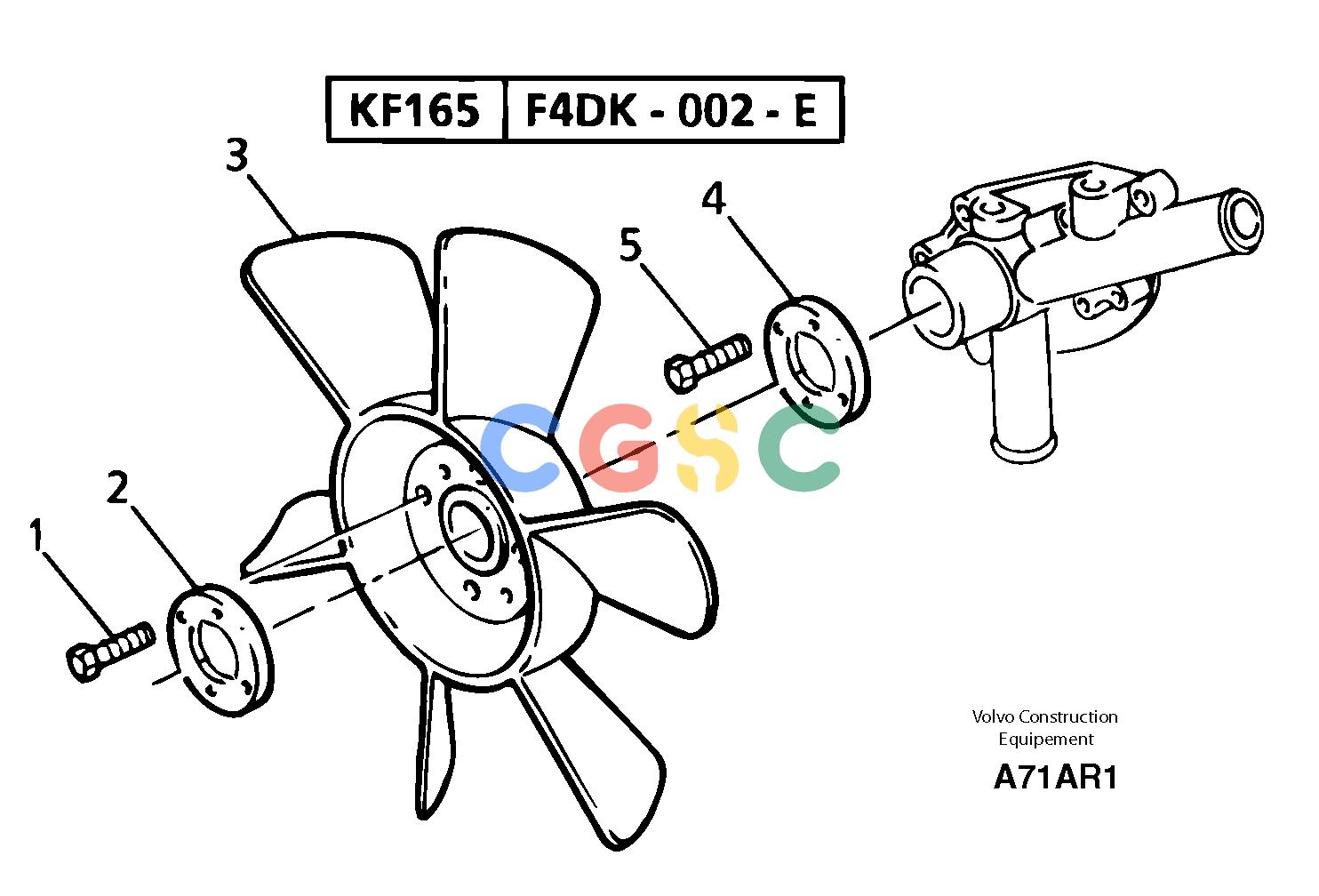 沃尔沃零件查询EC50 Fan and spacerTYPE 247KR80667U-NoneNoneNoneNoneAutodata Volvo online