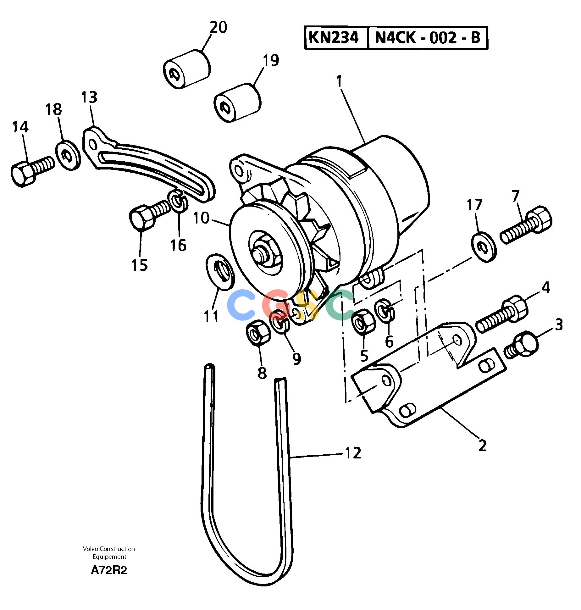 沃尔沃零件查询EC50VV Alternator installationTYPE 247247.10151-NoneNoneNoneNoneAutodata Volvo online