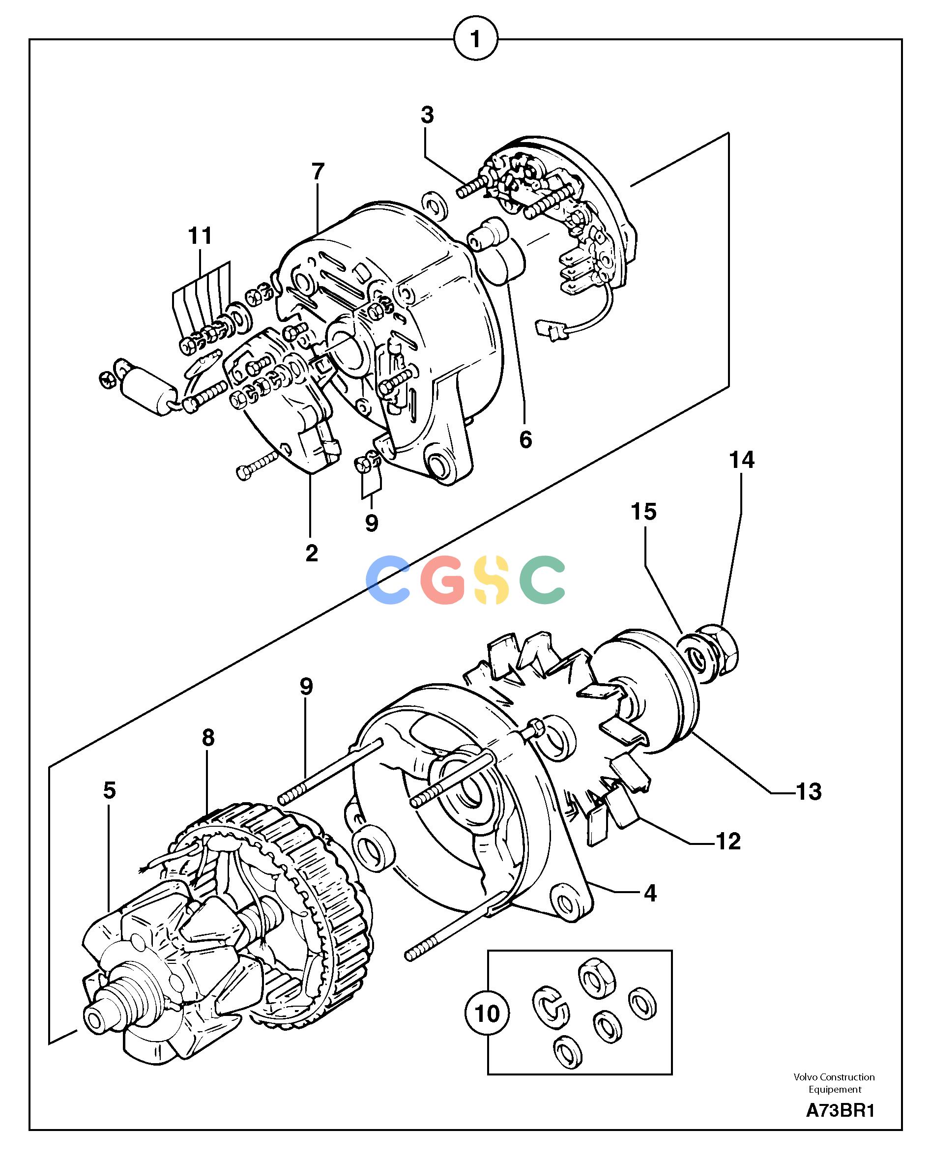 沃尔沃零件查询EC50VV AlternatorTYPE 247247.10151-NoneNoneNone12 V - 55 AAutodata Volvo online