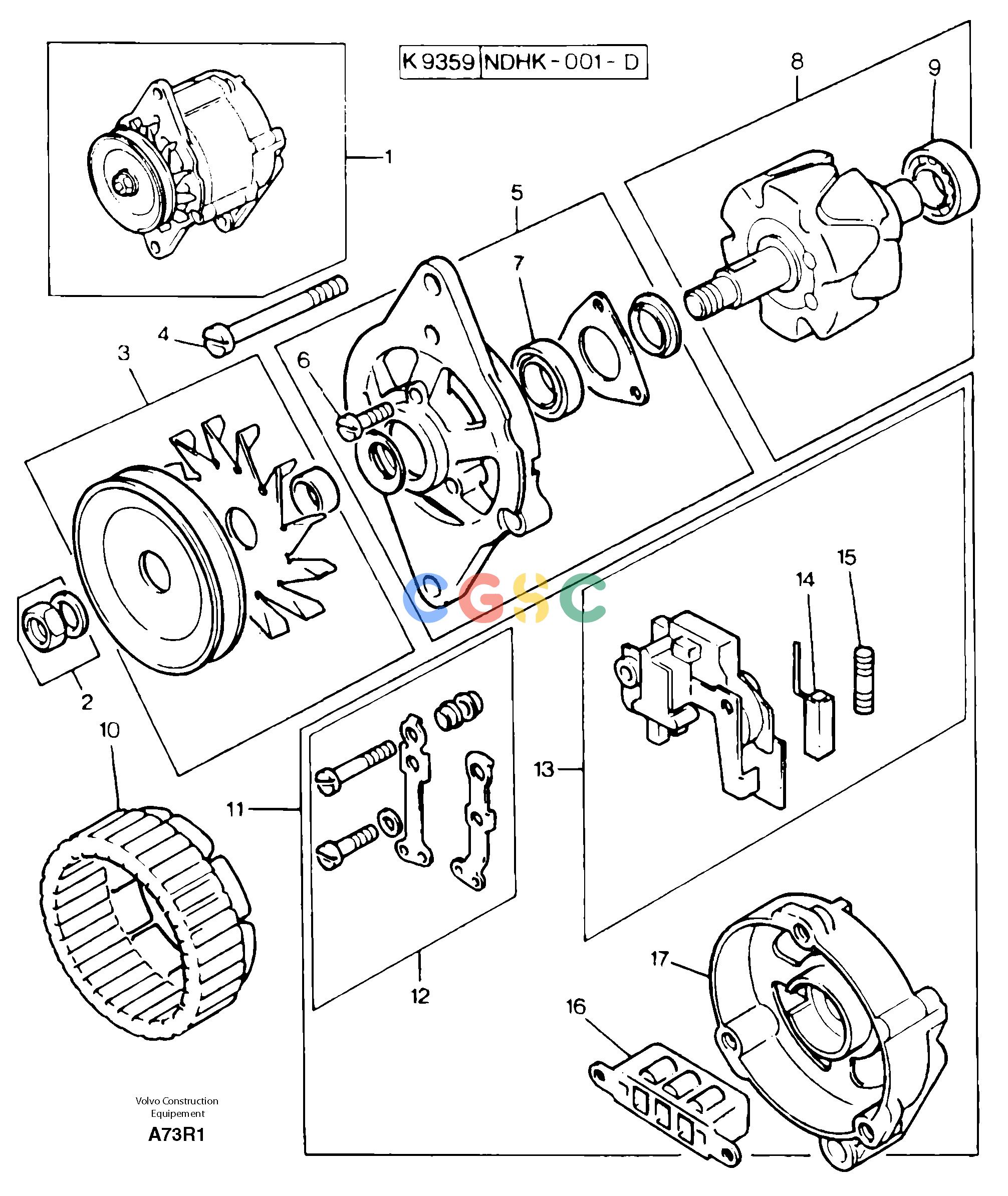 沃尔沃零件查询EC50 AlternatorTYPE 247.-NoneNoneNone12 V - 35 AAutodata Volvo online