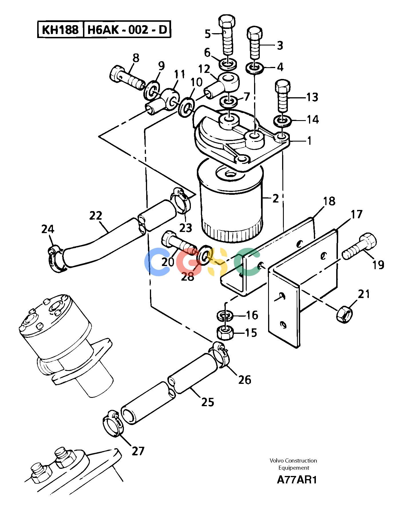 沃尔沃零件查询EC50 Low pressure fuel systemTYPE 247KR80667U-NoneNoneNoneNoneAutodata Volvo online