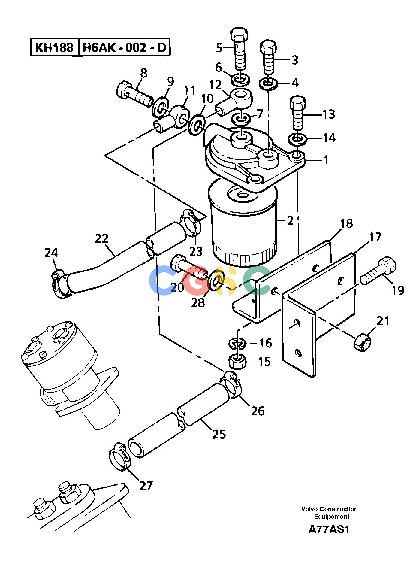 沃尔沃零件查询EW50 Low pressure fuel systemTYPE 256KR80667U-NoneNoneNoneNoneAutodata Volvo online