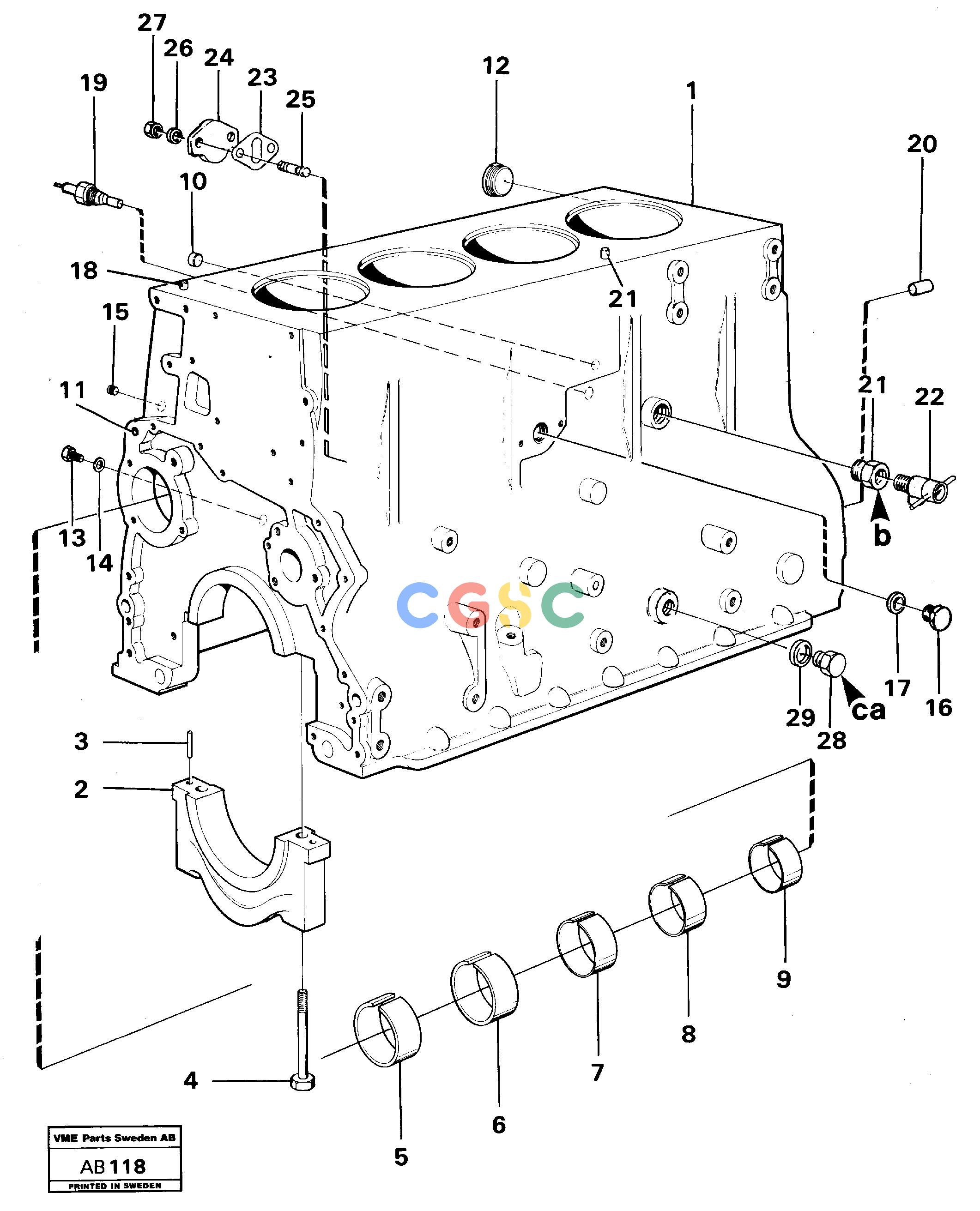 沃尔沃零件查询L50 Cylinder blockL50 S/N 6401- / 60301- USA NoneNoneNoneAutodata Volvo online