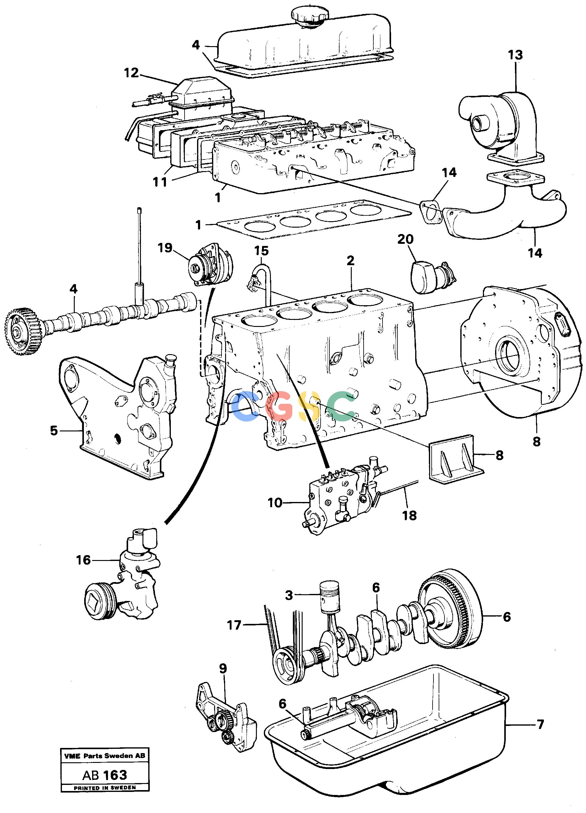沃尔沃零件查询L50 EngineL50 S/N 6401- / 60301- USA16209-16316VOE16209NoneAutodata Volvo online