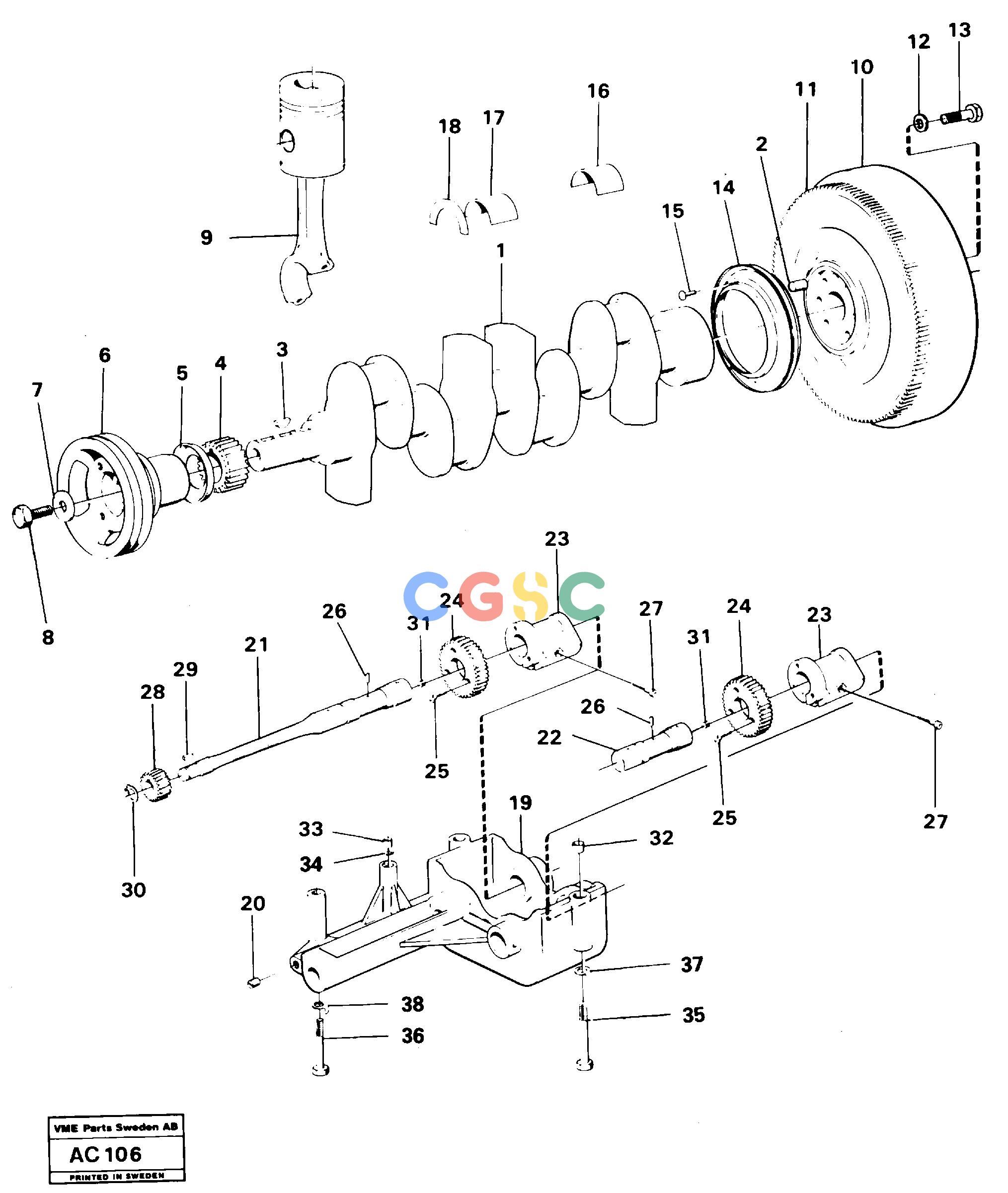 沃尔沃零件查询L70 Crankshaft balancingL70 S/N 7401- / 60501- USA NoneNoneNoneAutodata Volvo online