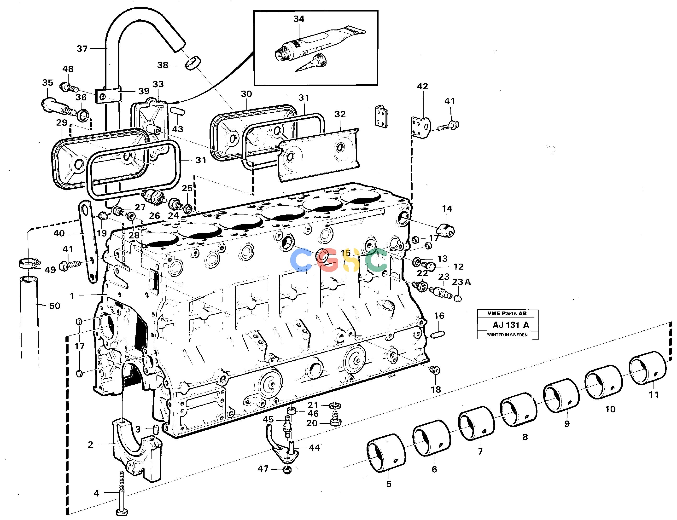 沃尔沃零件查询L120B VOLVO BM Cylinder blockVOLVO BM L120B477910-477990NoneNoneNoneAutodata Volvo online