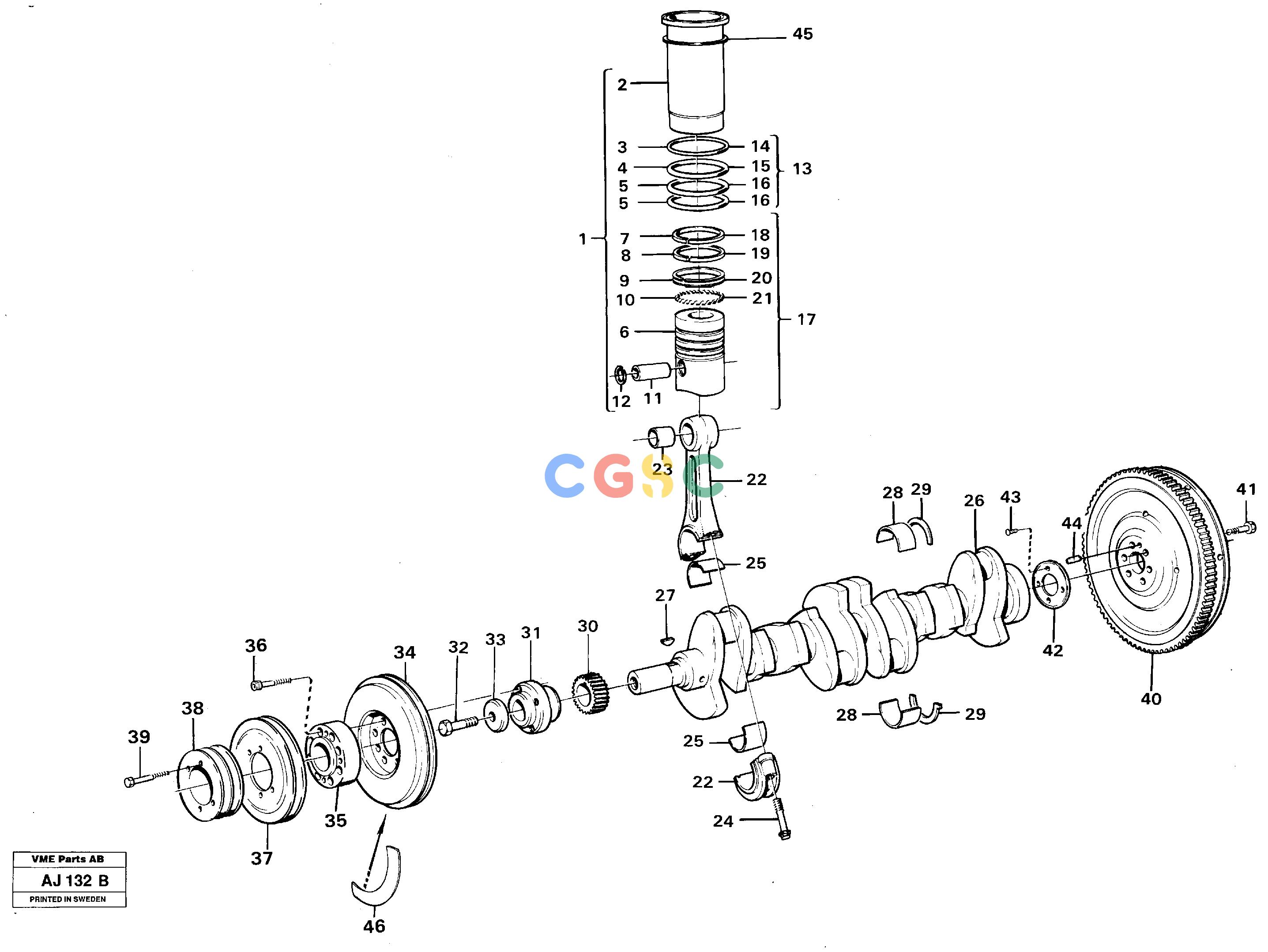 沃尔沃零件查询L120B VOLVO BM Crankshaft and related partsVOLVO BM L120BTD 71G-TD 73KBENoneNoneNoneAutodata Volvo online