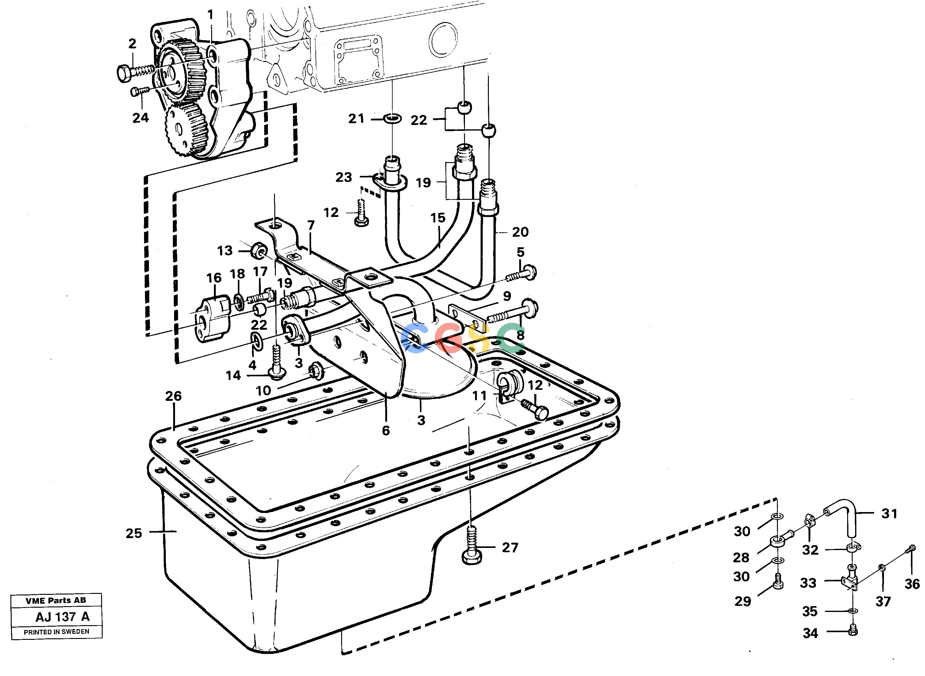 沃尔沃零件查询L120B VOLVO BM Lubricating oil systemVOLVO BM L120B NoneNoneNoneAutodata Volvo online