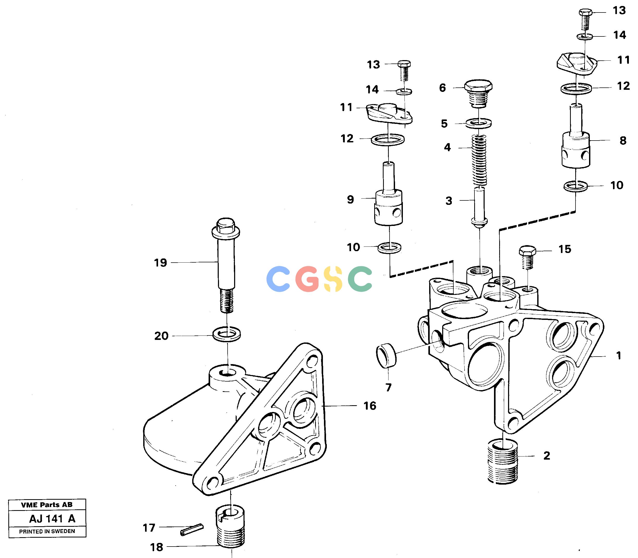 沃尔沃零件查询L120B VOLVO BM Housing, oil filterVOLVO BM L120B NoneNoneNoneAutodata Volvo online