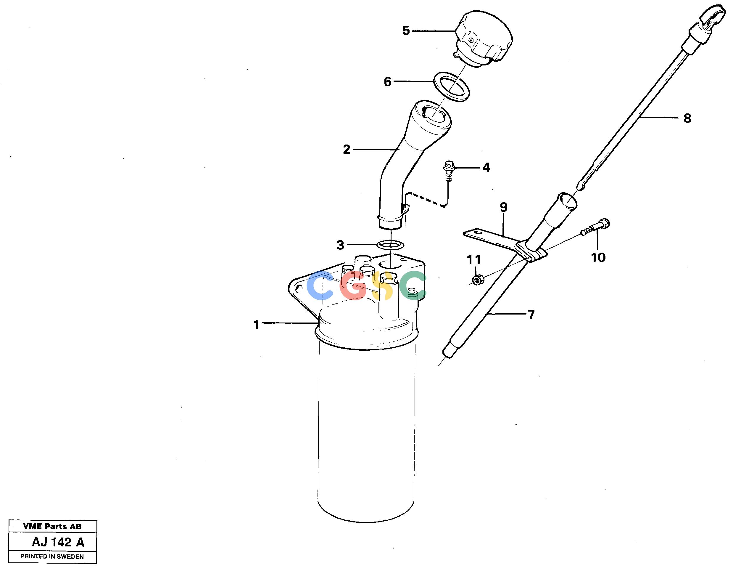 沃尔沃零件查询L120B VOLVO BM Oil filler and dipstickVOLVO BM L120B NoneNoneNoneAutodata Volvo online