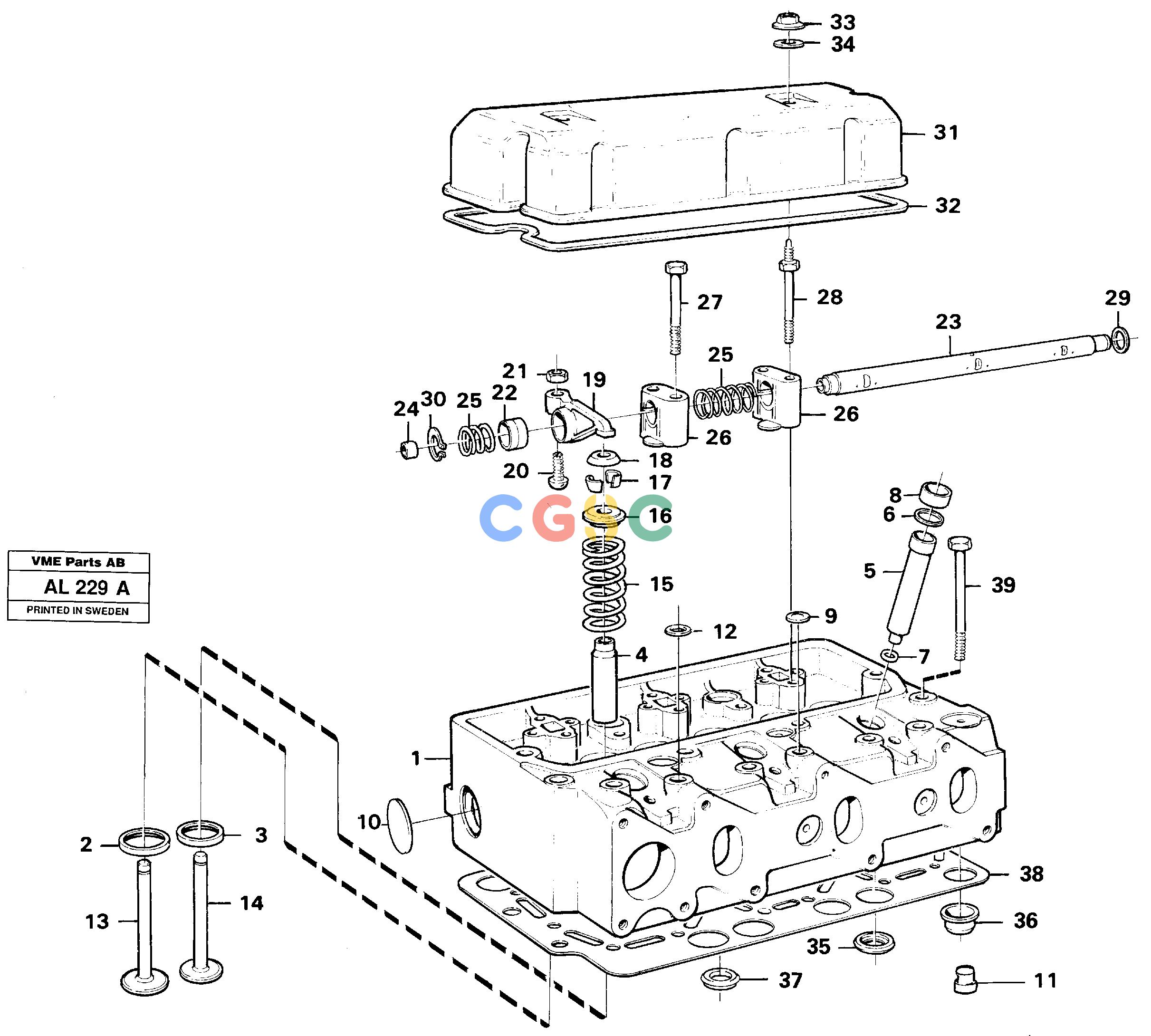 沃尔沃零件查询L70B/L70C VOLVO BM Cylinder headVOLVO BM L70B/L70C SER NO - 13115TD61GD-TD63KDENoneNoneNoneAutodata Volvo online