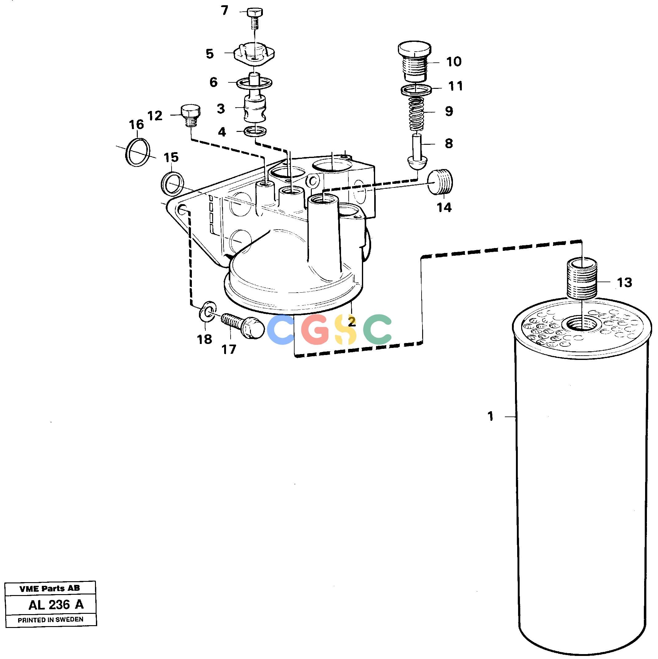 沃尔沃零件查询L70B/L70C VOLVO BM Oil filterVOLVO BM L70B/L70C SER NO - 13115 NoneNoneNoneAutodata Volvo online