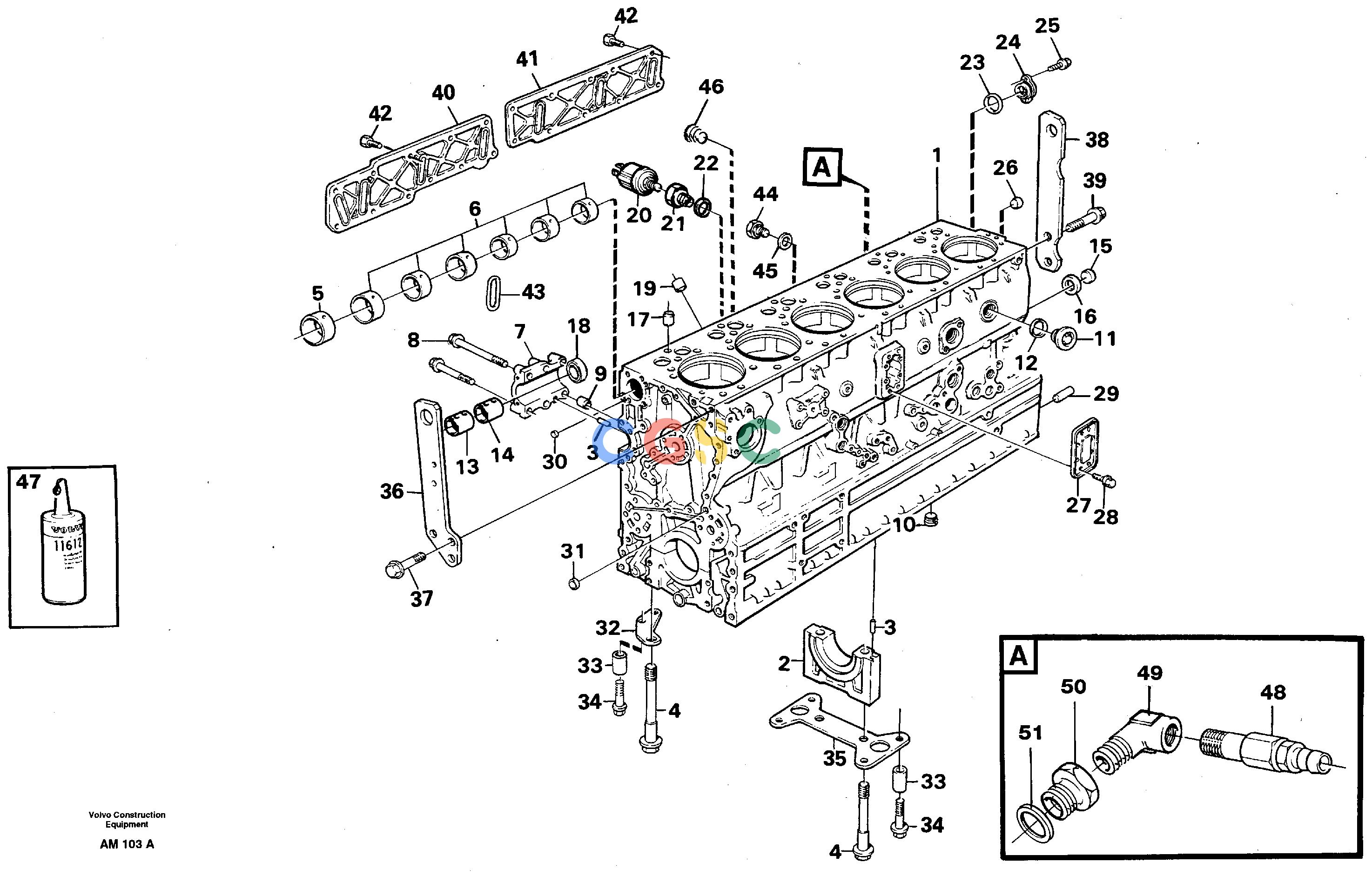 沃尔沃零件查询L330C VOLVO BM Cylinder blockVOLVO BM L330C SER NO - 60187 NoneNoneNoneAutodata Volvo online