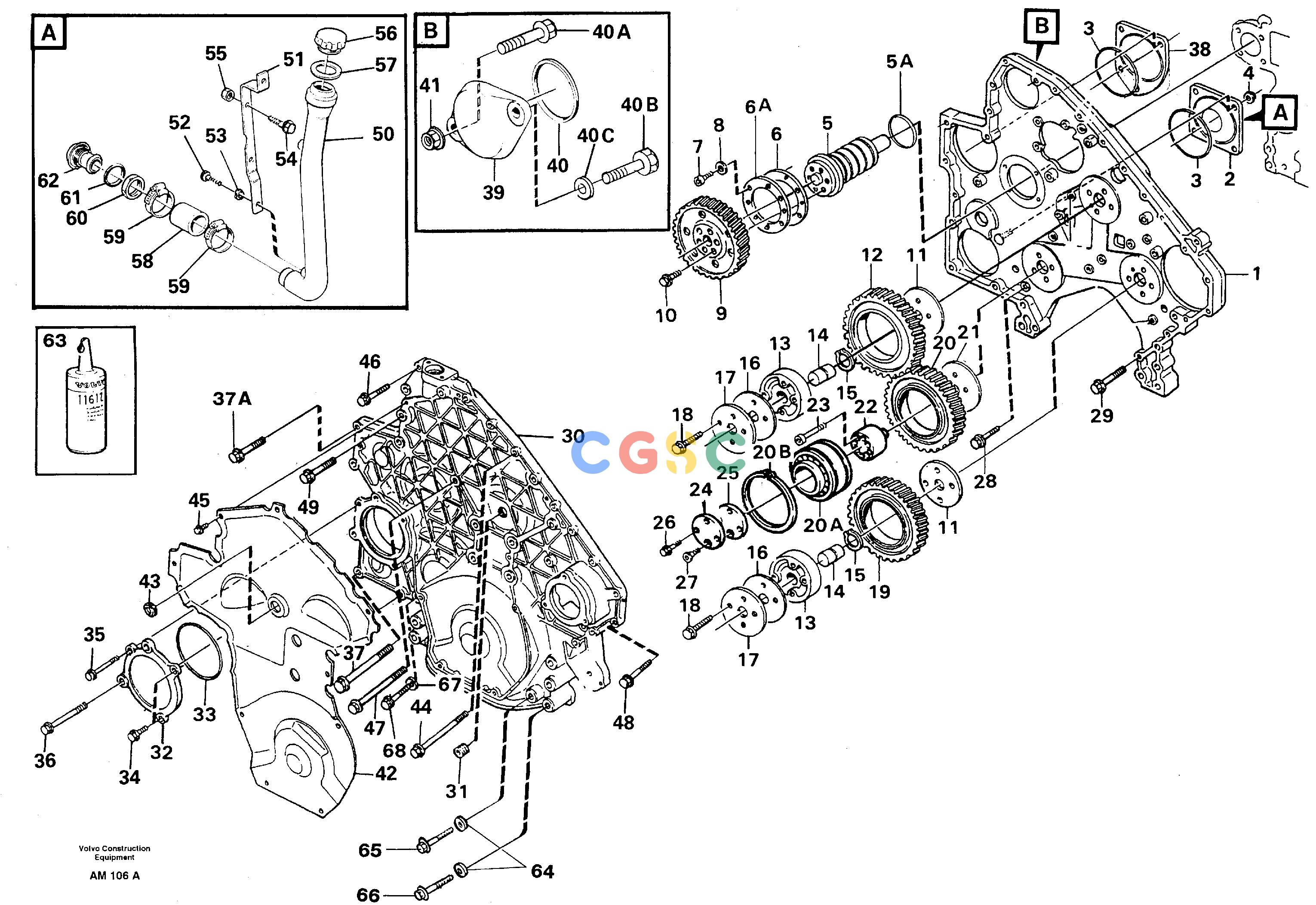 沃尔沃零件查询L330C VOLVO BM Timing gear casing and gearsVOLVO BM L330C SER NO - 601871556640-1556660NoneNoneNoneAutodata Volvo online