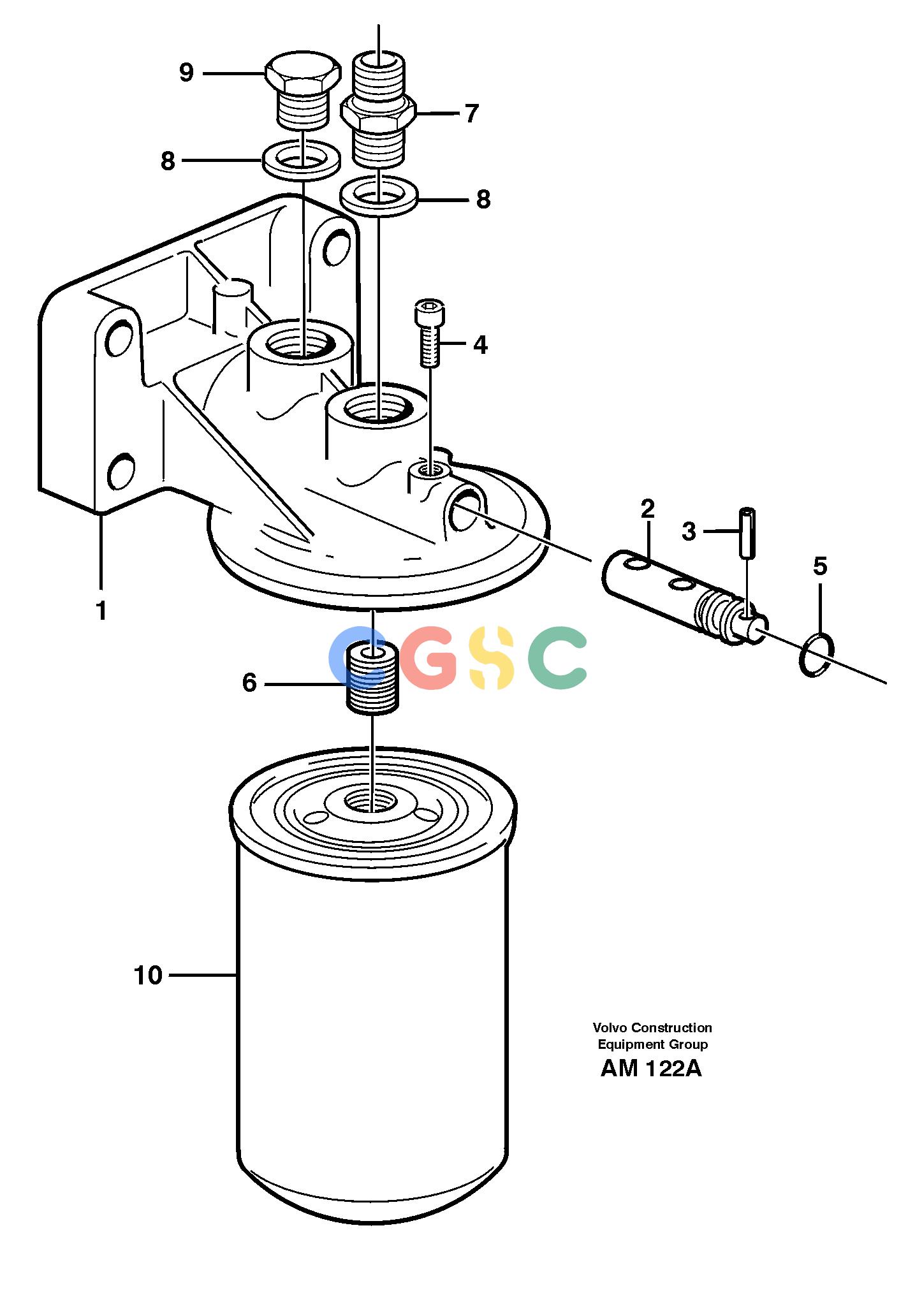 沃尔沃零件查询L330C VOLVO BM Coolant filter.VOLVO BM L330C SER NO - 60187 NoneNoneNoneAutodata Volvo online