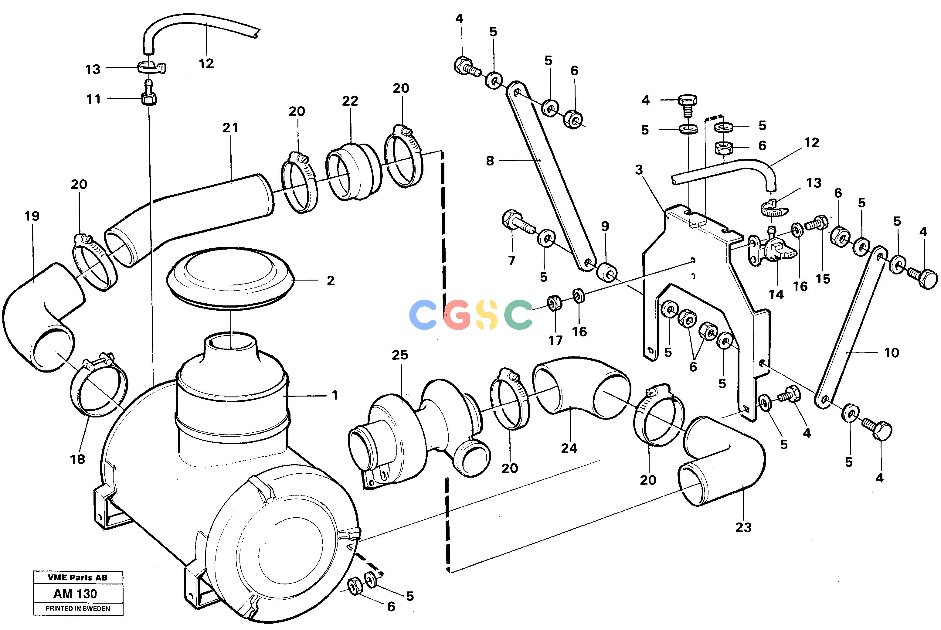 沃尔沃零件查询L330C VOLVO BM Inlet systemVOLVO BM L330C SER NO - 60187 NoneNoneNoneAutodata Volvo online
