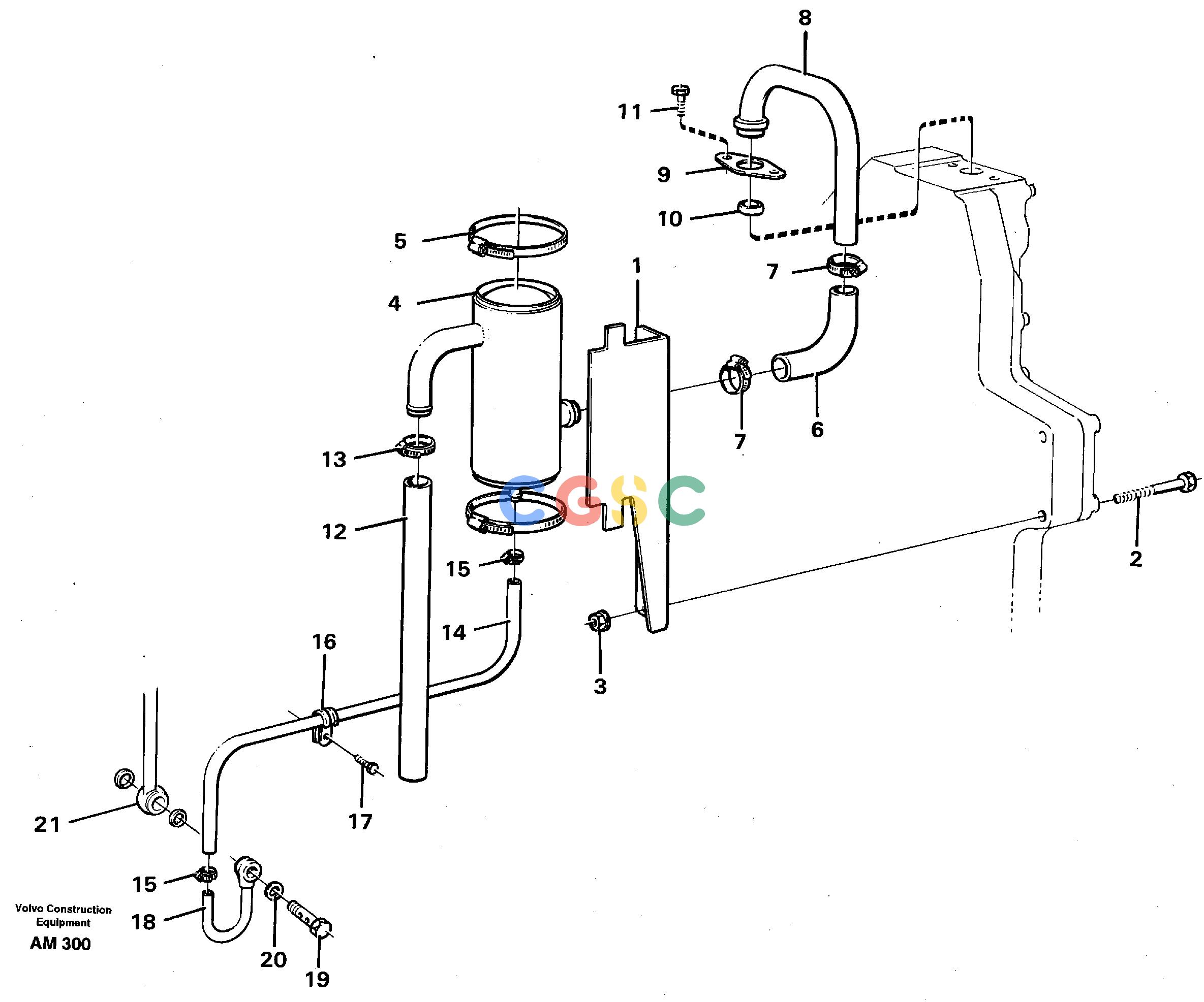 沃尔沃零件查询L330C VOLVO BM Crankcase ventilationVOLVO BM L330C SER NO - 60187 NoneNoneNoneAutodata Volvo online