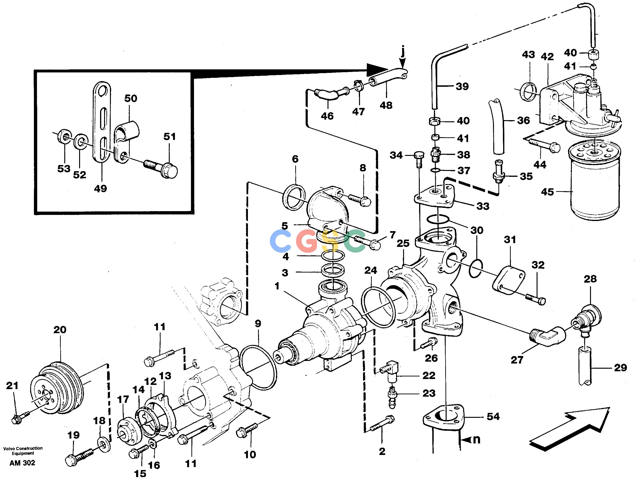 沃尔沃零件查询L330C VOLVO BM Water pump with fitting partsVOLVO BM L330C SER NO - 60187 NoneNoneSER NO 60071 -Autodata Volvo online