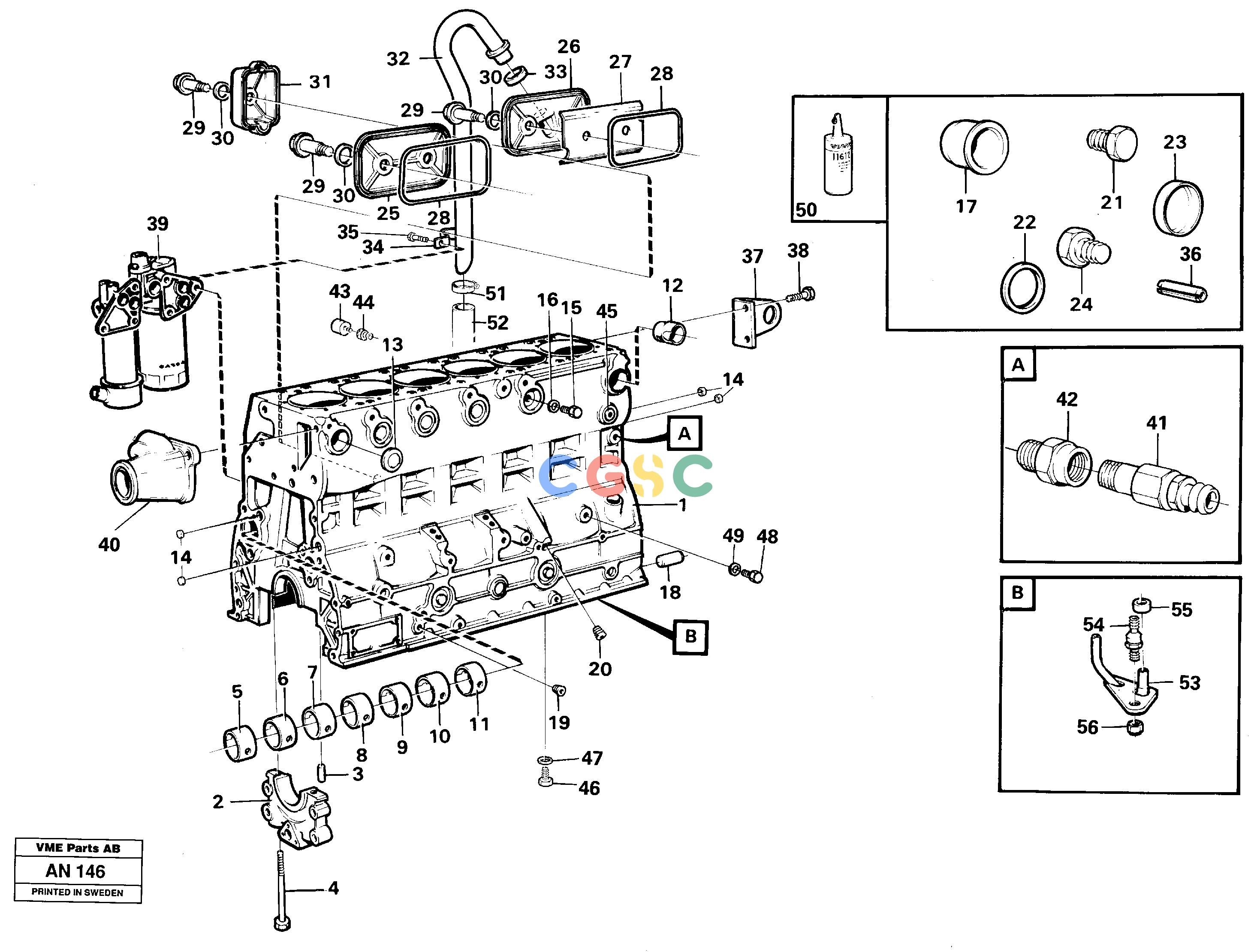 沃尔沃零件查询L90C VOLVO BM Cylinder blockVOLVO BM L90C SER NO - 14304 NoneNoneNoneAutodata Volvo online