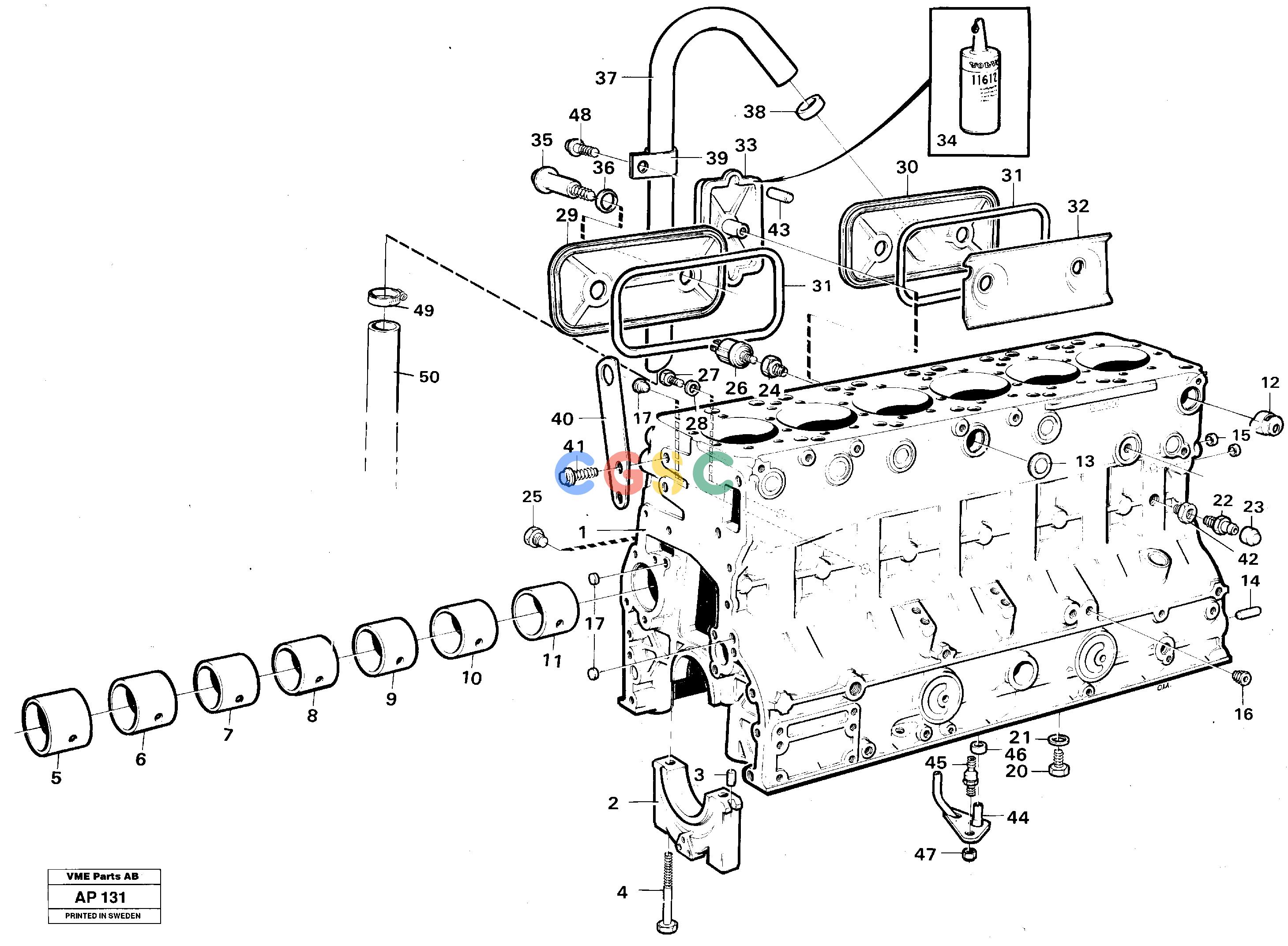 沃尔沃零件查询L120C VOLVO BM Cylinder blockVOLVO BM L120C SER NO - 11318477990-8192730NoneNoneNoneAutodata Volvo online