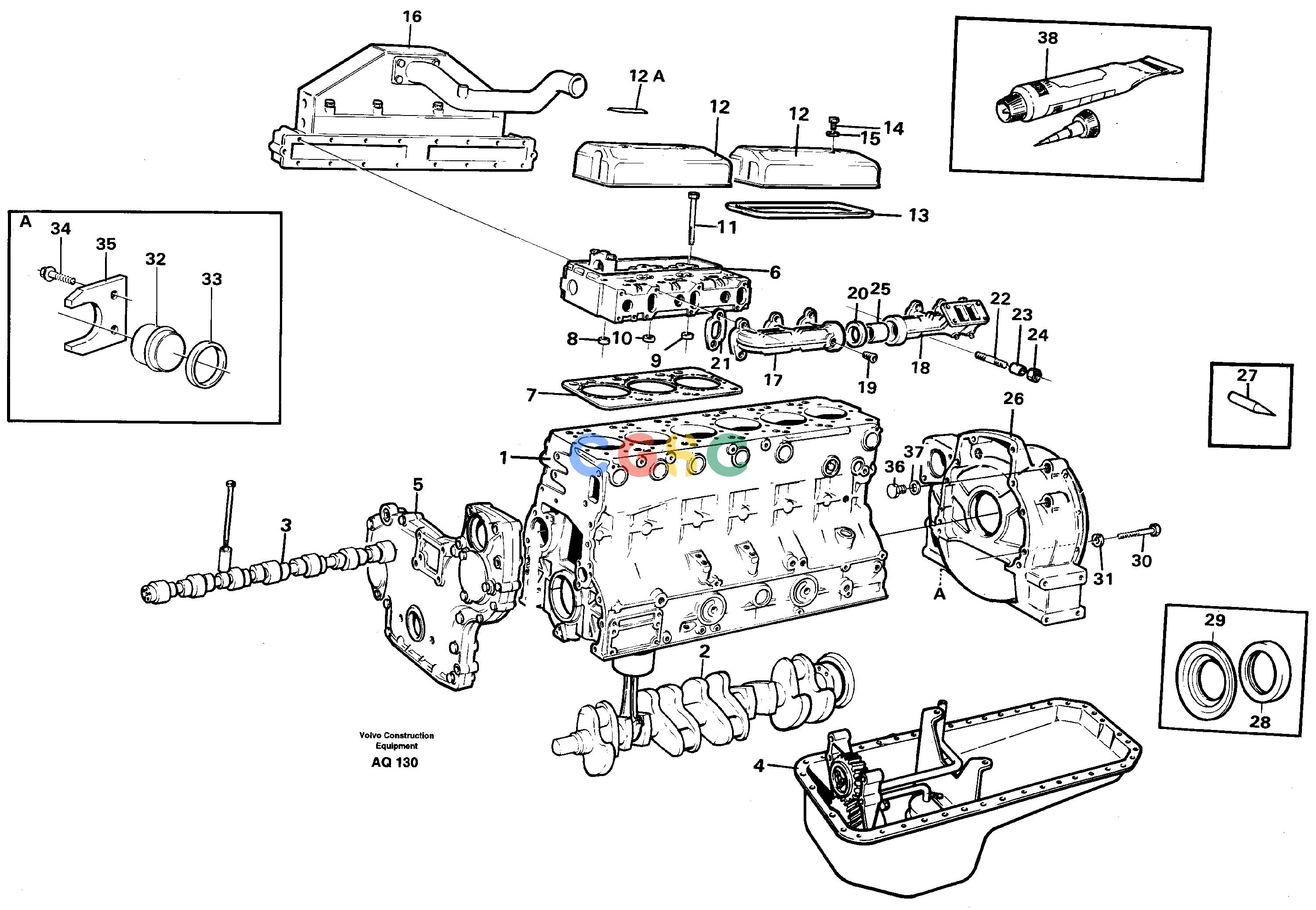 沃尔沃零件查询L120C Engine with fitting partsS/N 11319-SWE, S/N 61677-USA, S/N 70075-BRA NoneNoneNoneAutodata Volvo online