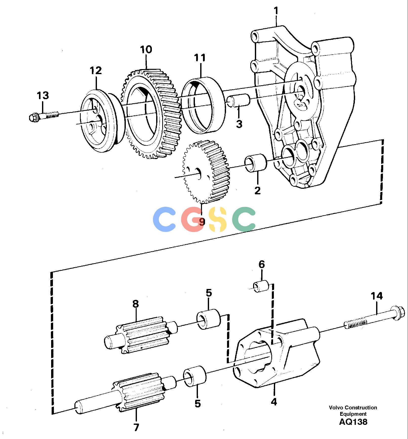 沃尔沃零件查询L120C Oil pumpS/N 11319-SWE, S/N 61677-USA, S/N 70075-BRAENG - 97292-ENG 97293 -NoneNoneNoneAutodata Volvo online
