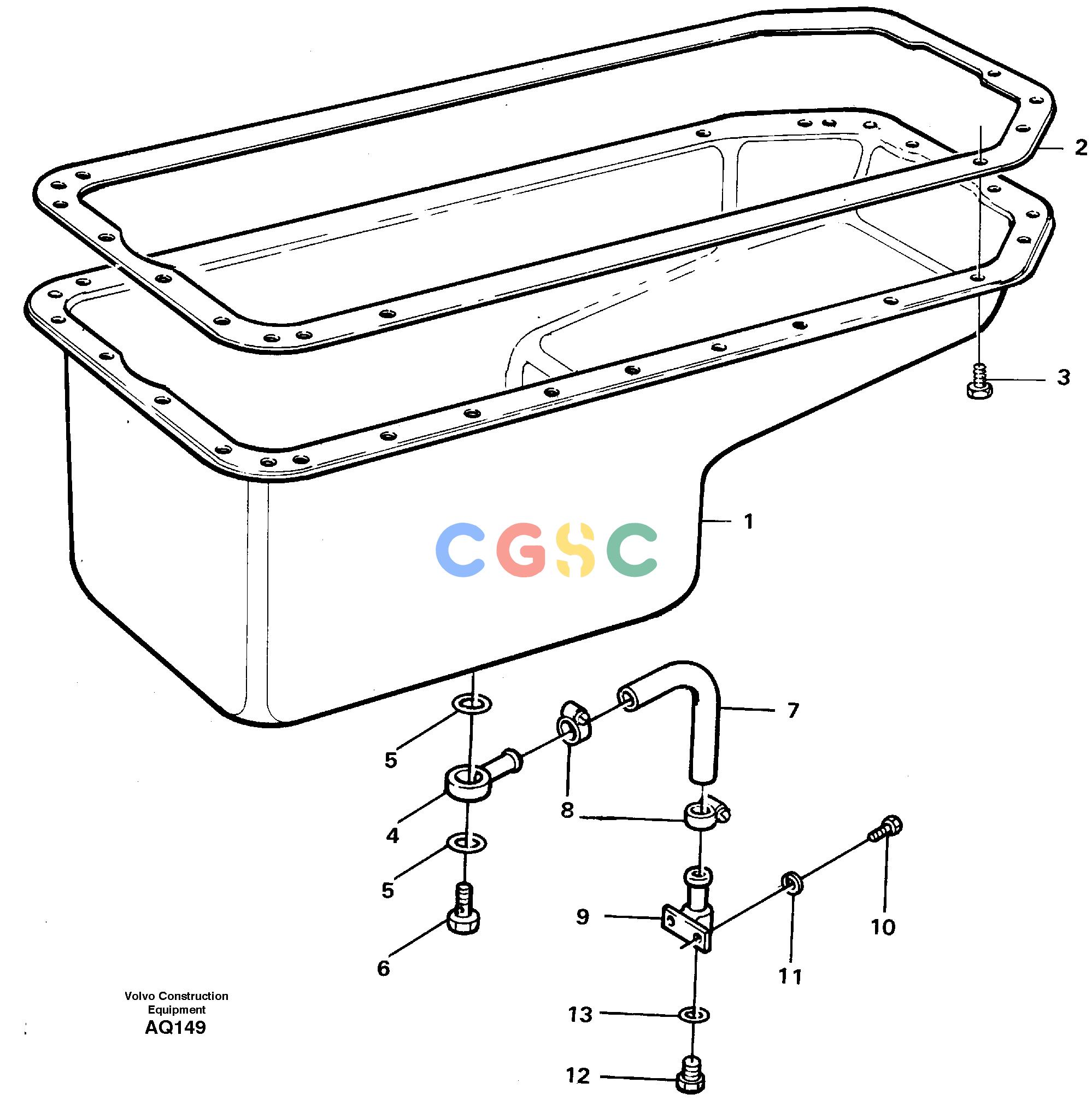 沃尔沃零件查询L120C Oil sumpS/N 11319-SWE, S/N 61677-USA, S/N 70075-BRA NoneNoneNoneAutodata Volvo online