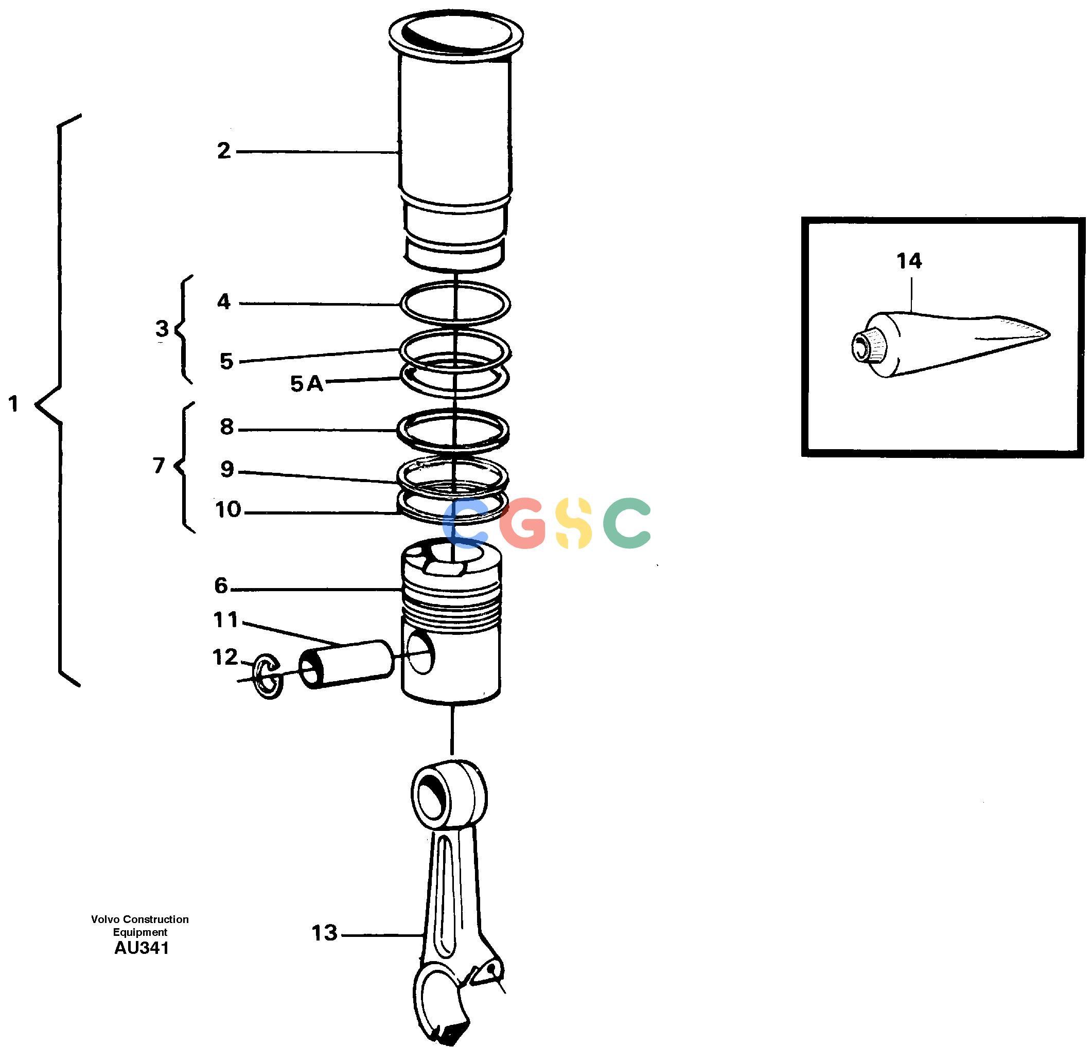 沃尔沃零件查询L150C Cylinder linerS/N 2768-SWE, 60701-USA NoneNoneNoneAutodata Volvo online