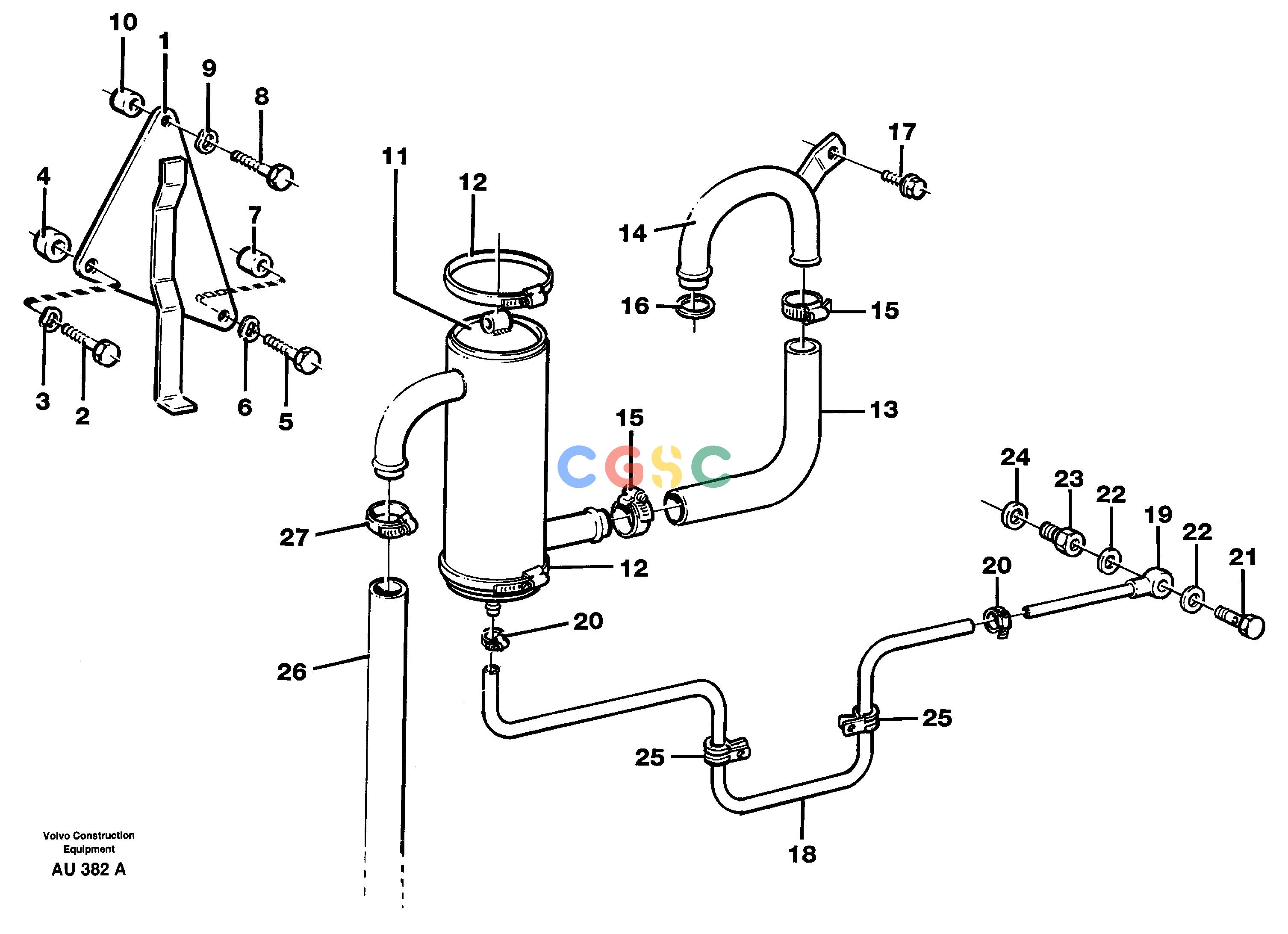 沃尔沃零件查询L150C Crankcase ventilation.S/N 2768-SWE, 60701-USA NoneNoneNoneAutodata Volvo online