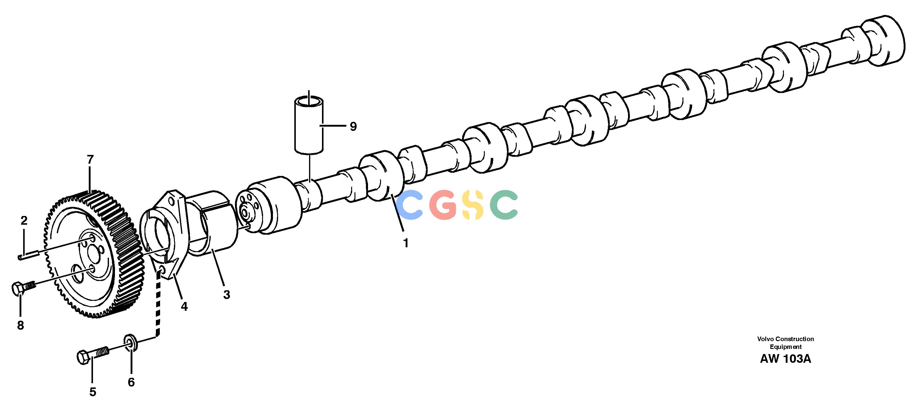 沃尔沃零件查询L180C CamshaftS/N 2533-SWE, 60465-USA NoneNoneNoneAutodata Volvo online