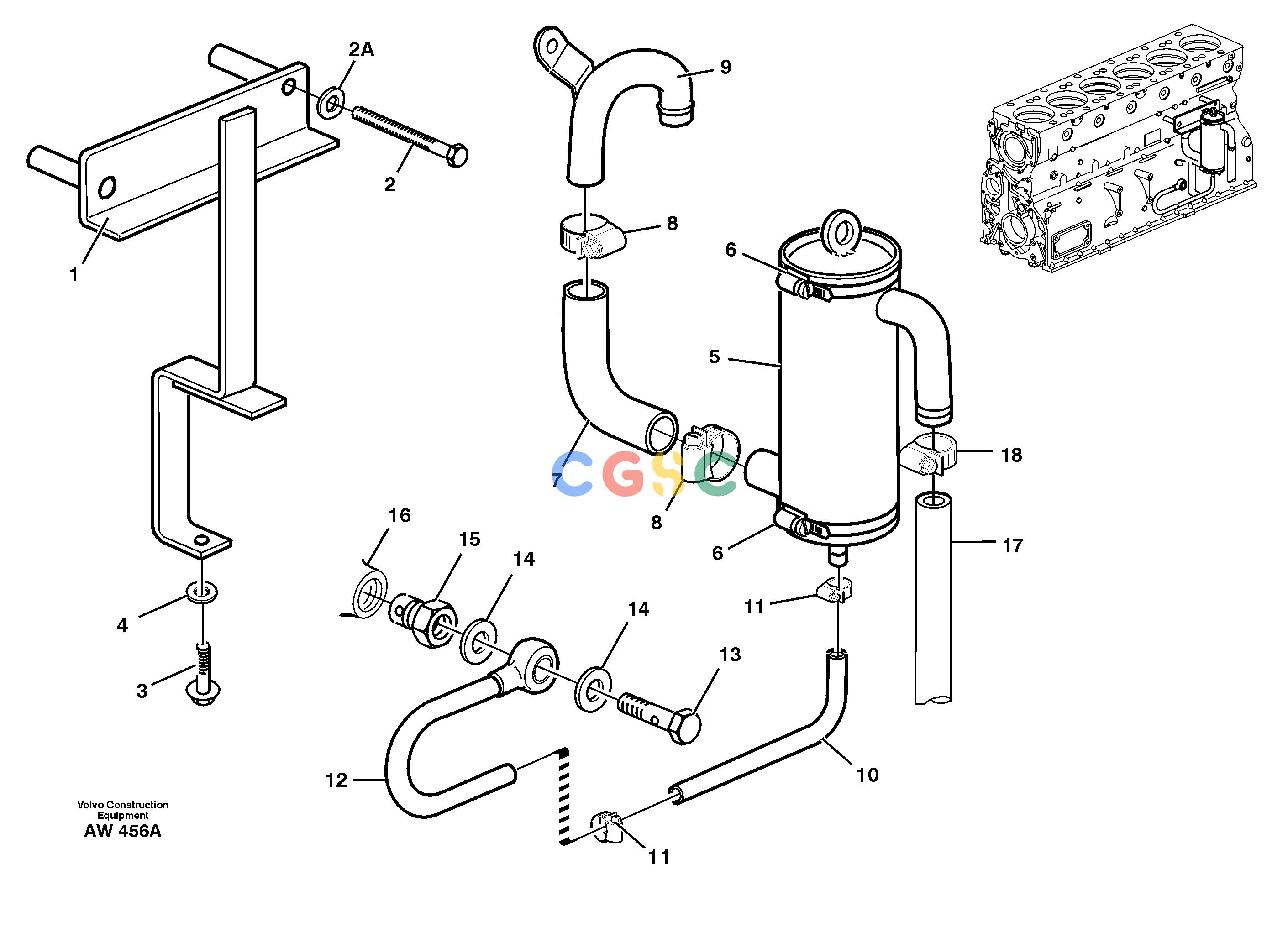 沃尔沃零件查询L180C Crankcase ventilationS/N 2533-SWE, 60465-USA NoneNoneNoneAutodata Volvo online