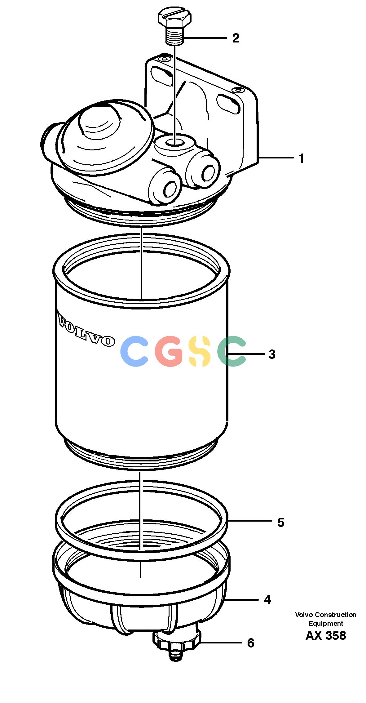 沃尔沃零件查询L330C Water separator.SER NO 60188- NoneNoneSER NO 60308 -, 31707 SER NO 68056 -Autodata Volvo online